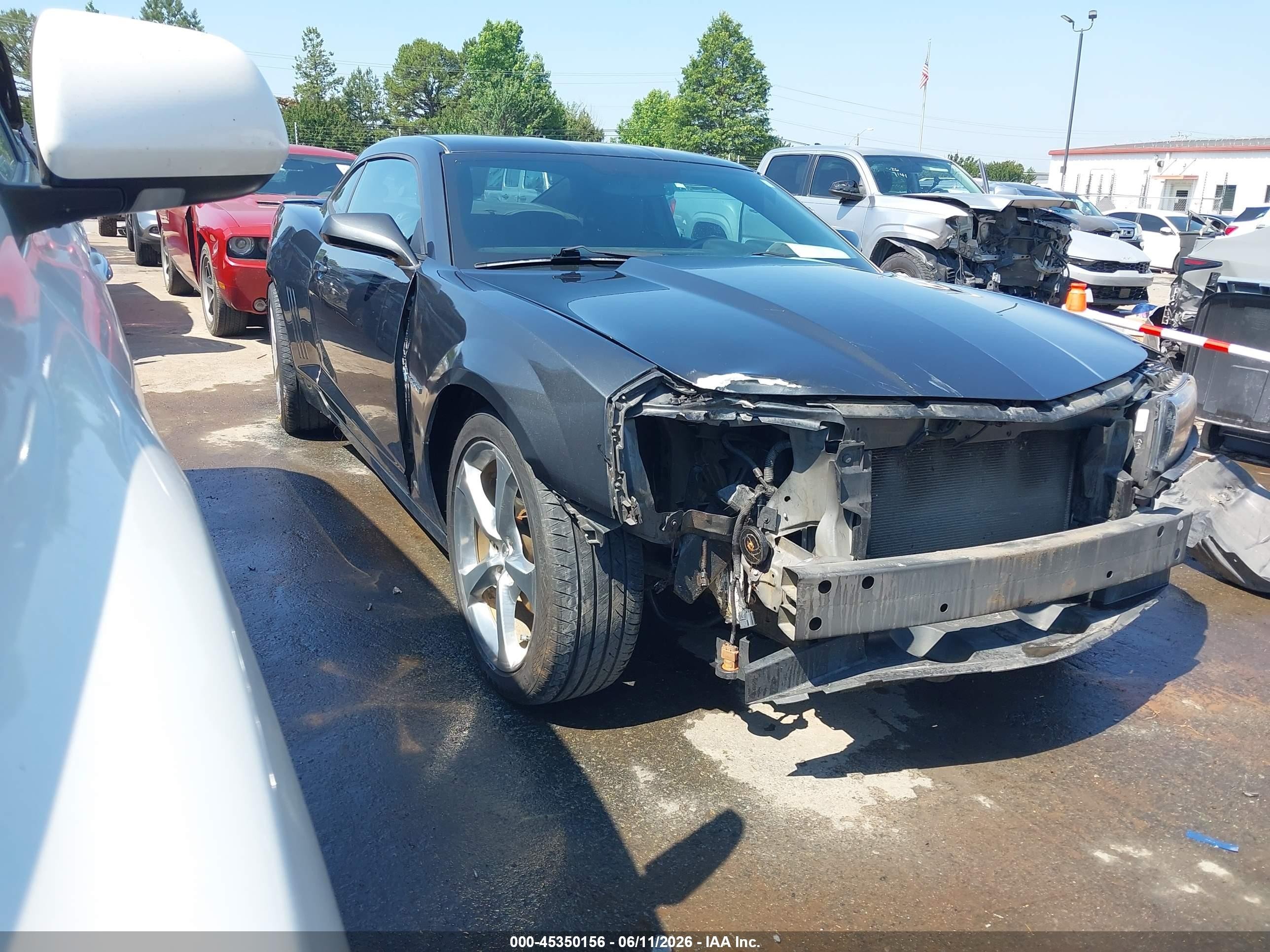 2015 Chevrolet Camaro 1lt Gray vin: 2G1FD1E31F9271552