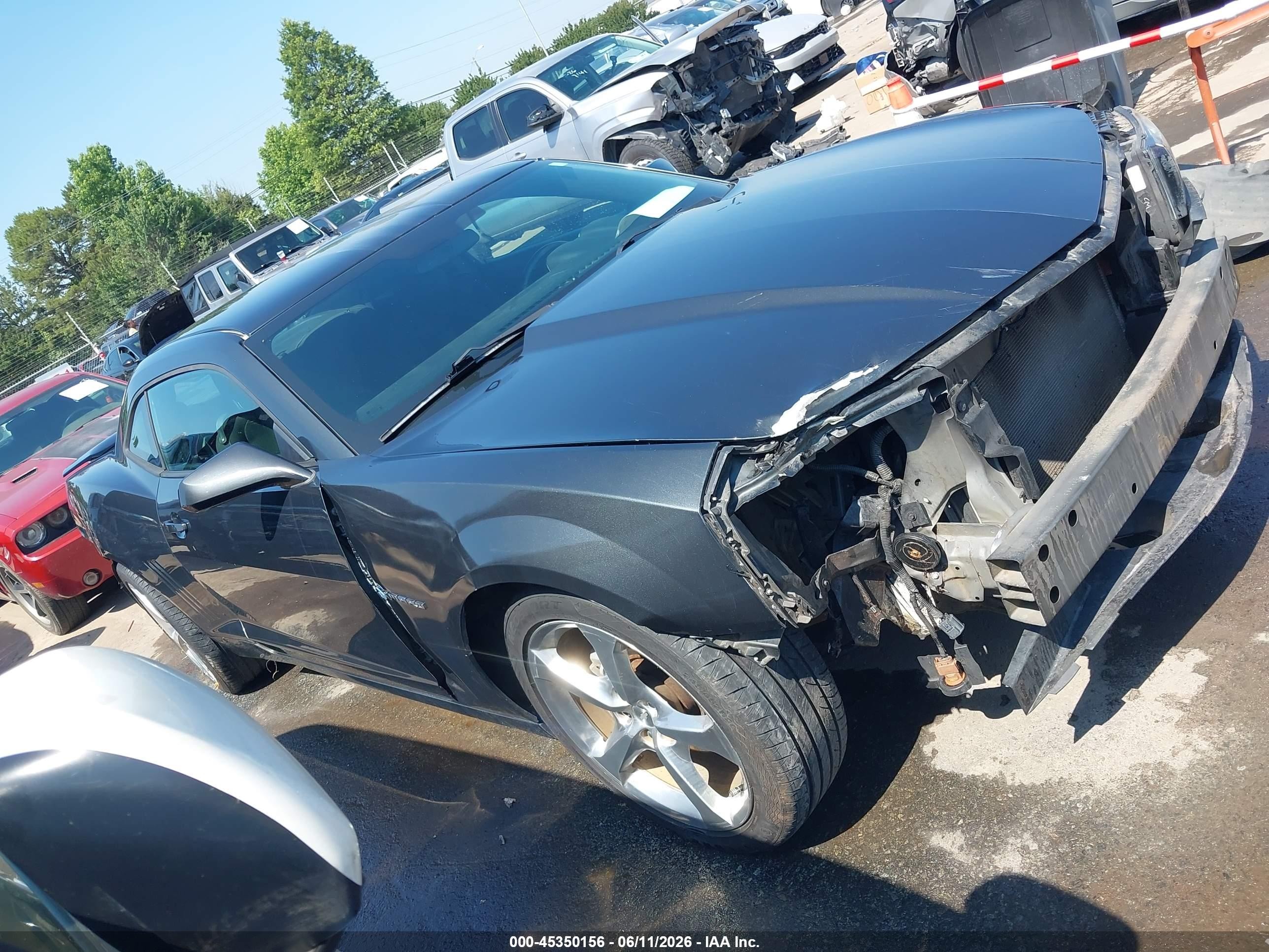 2015 Chevrolet Camaro 1lt Gray vin: 2G1FD1E31F9271552