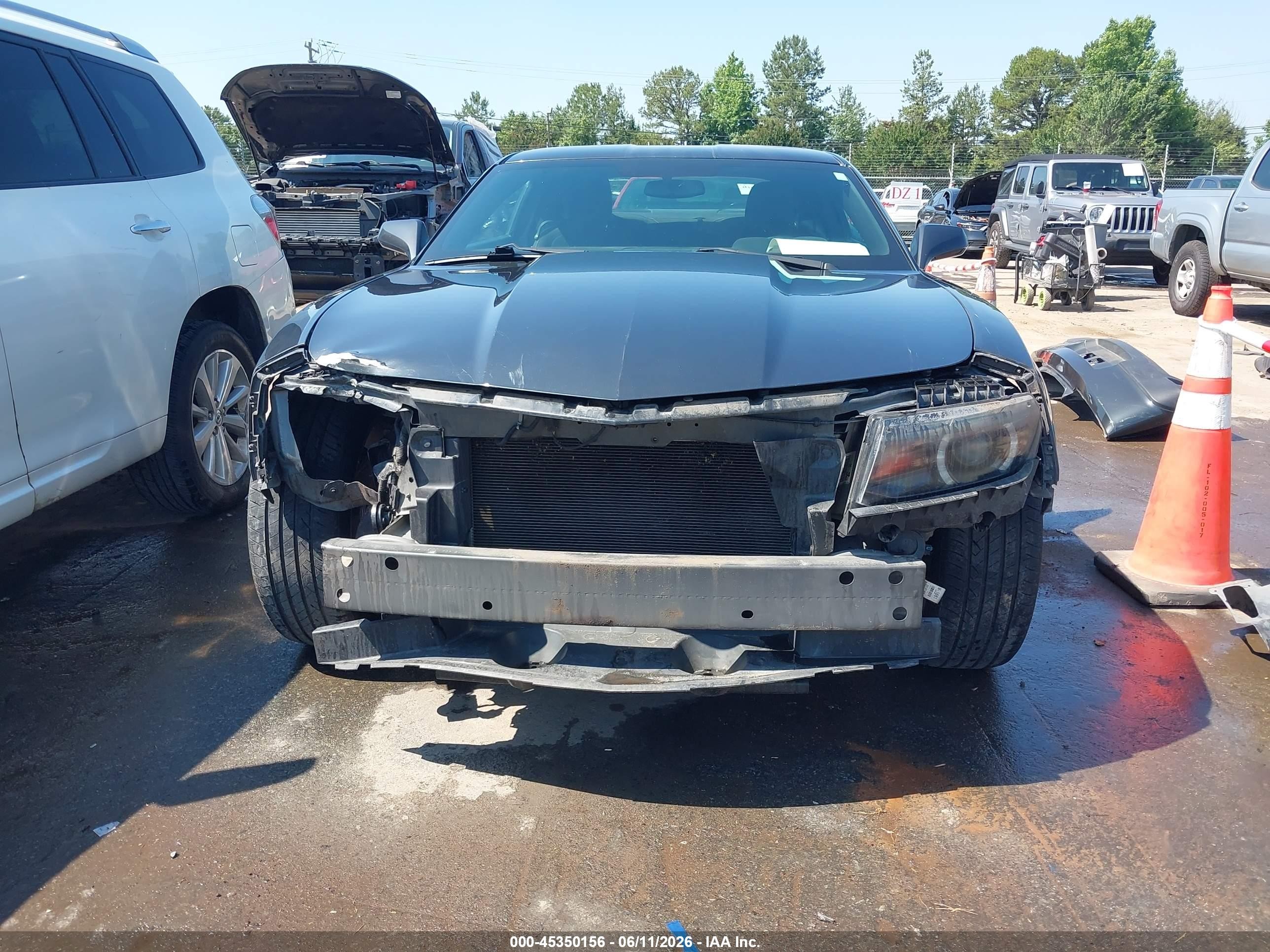 2015 Chevrolet Camaro 1lt Gray vin: 2G1FD1E31F9271552
