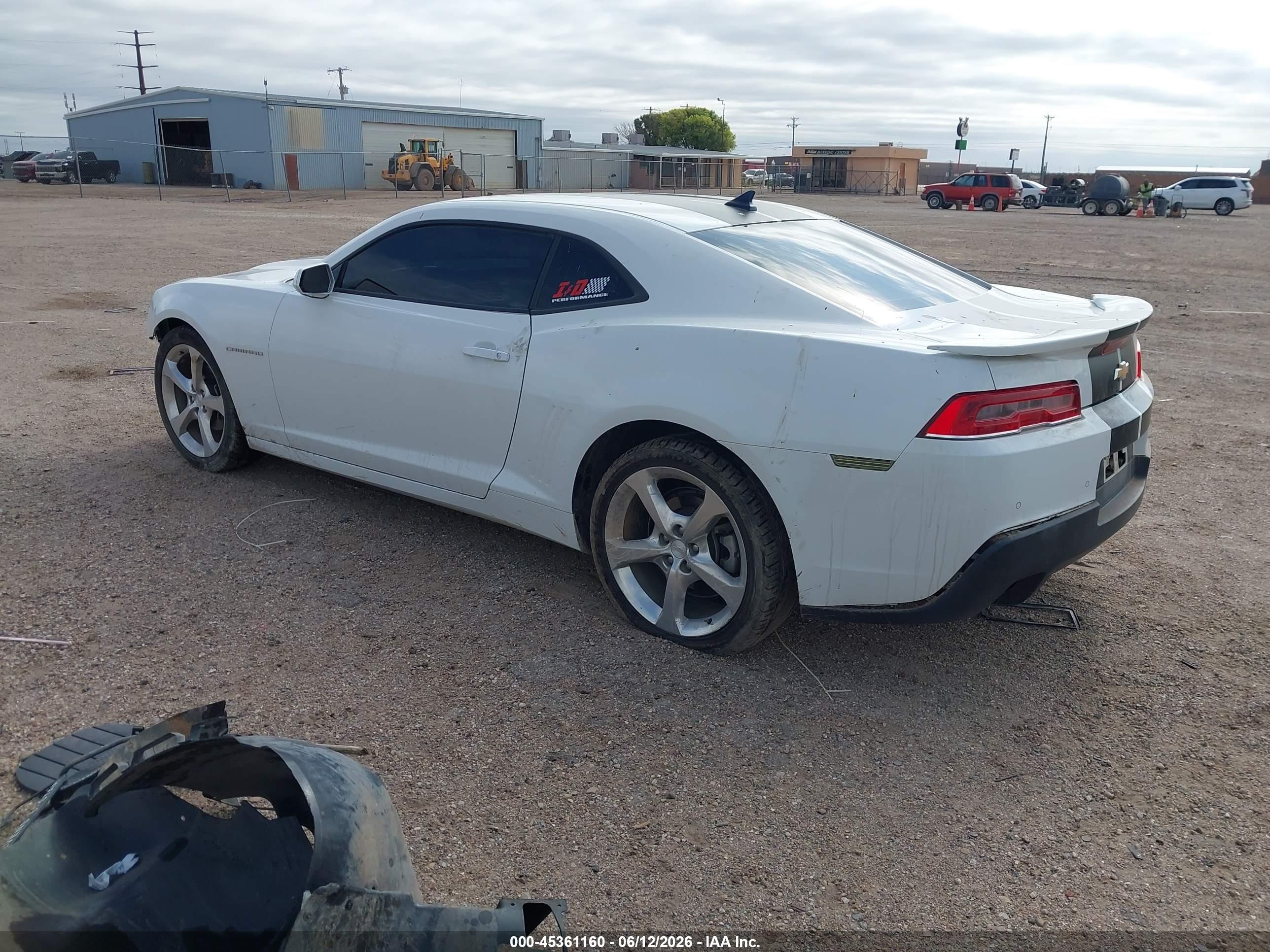 2015 Chevrolet Camaro 1lt White vin: 2G1FD1E31F9291414