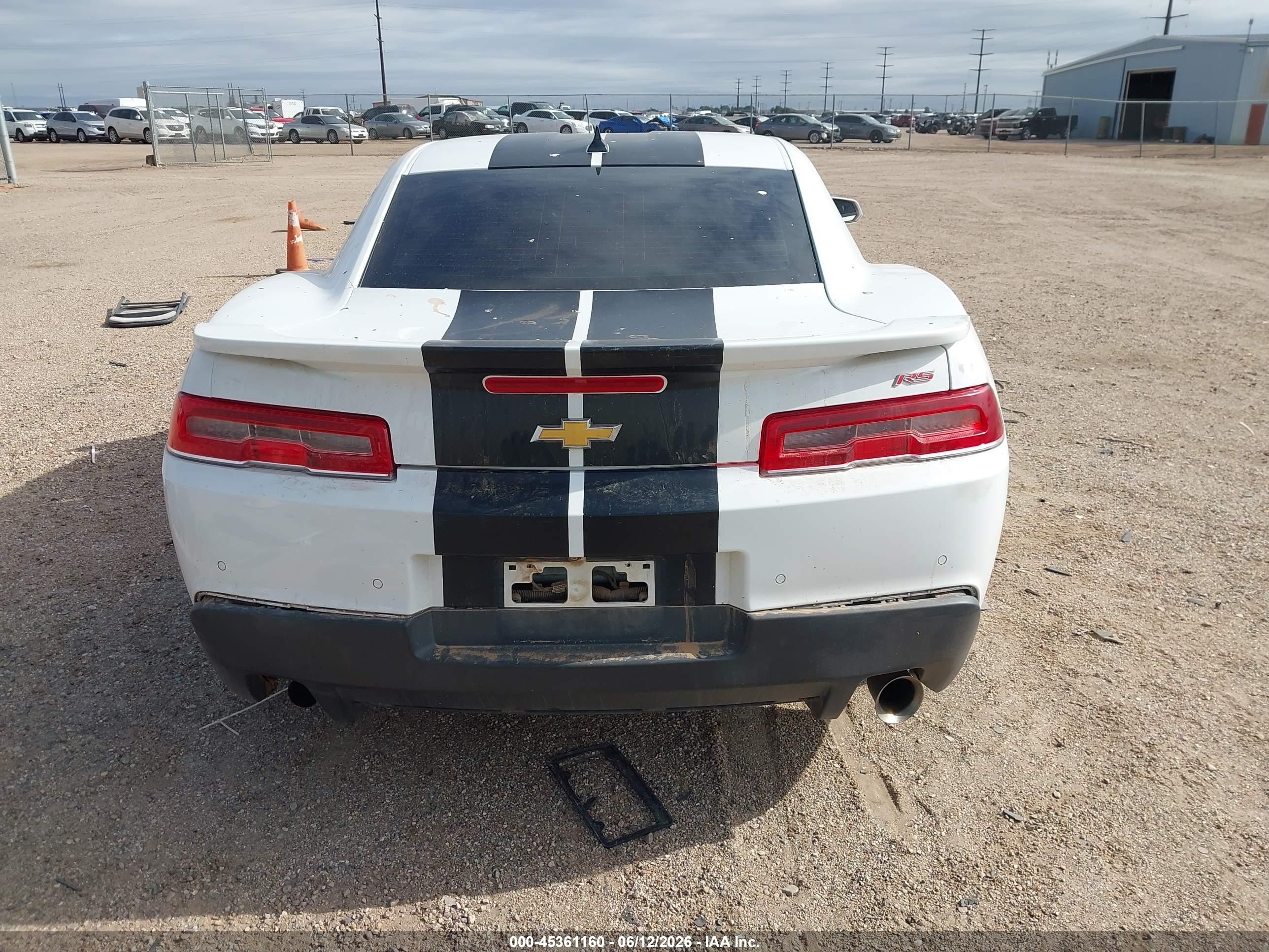 2015 Chevrolet Camaro 1lt White vin: 2G1FD1E31F9291414