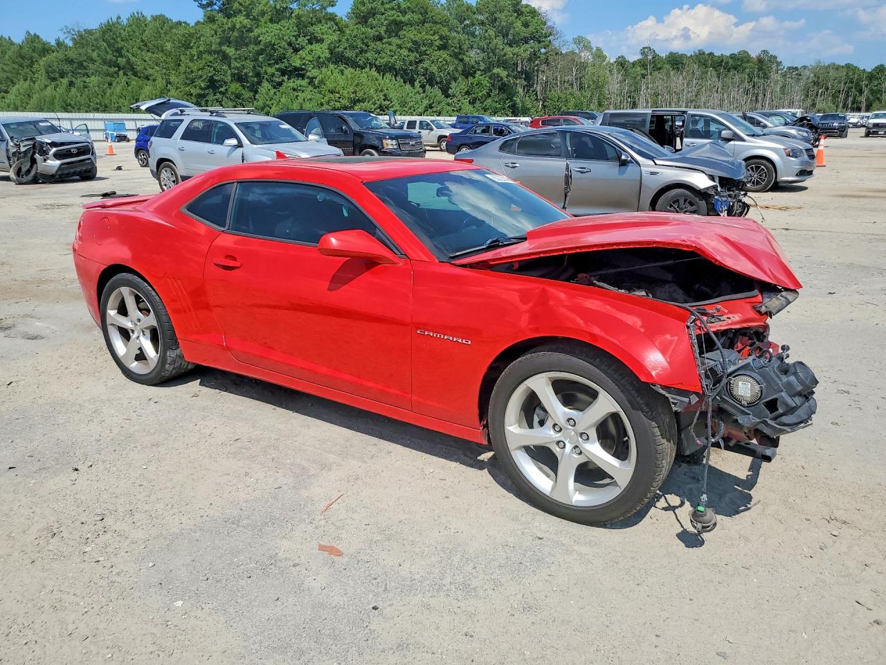 2015 Chevrolet Camaro Lt Red vin: 2G1FD1E31F9309944