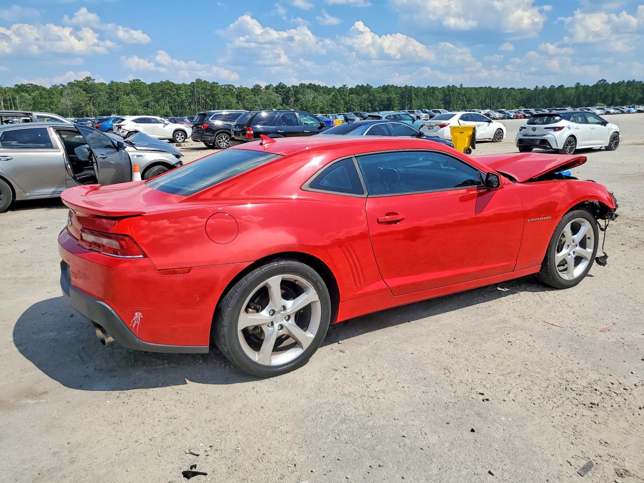 2015 Chevrolet Camaro Lt Red vin: 2G1FD1E31F9309944
