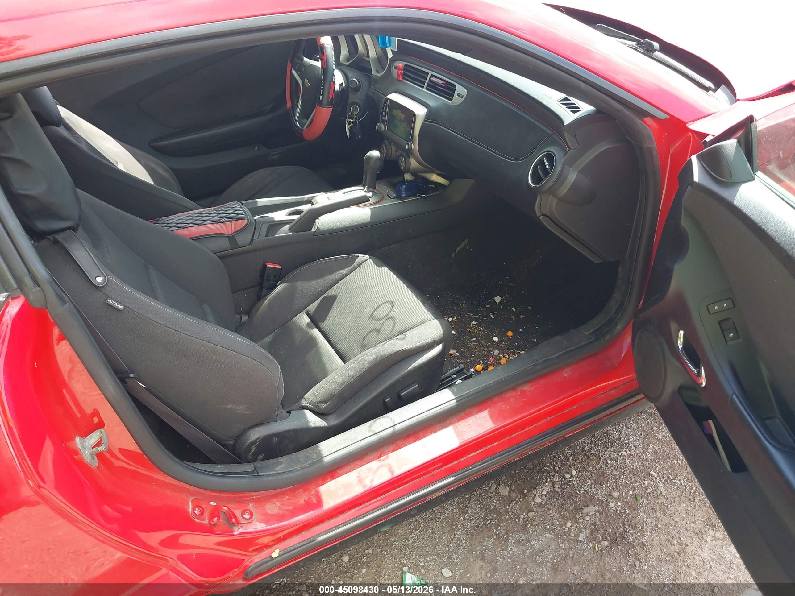 2015 Chevrolet Camaro 1lt Red vin: 2G1FD1E32F9104617