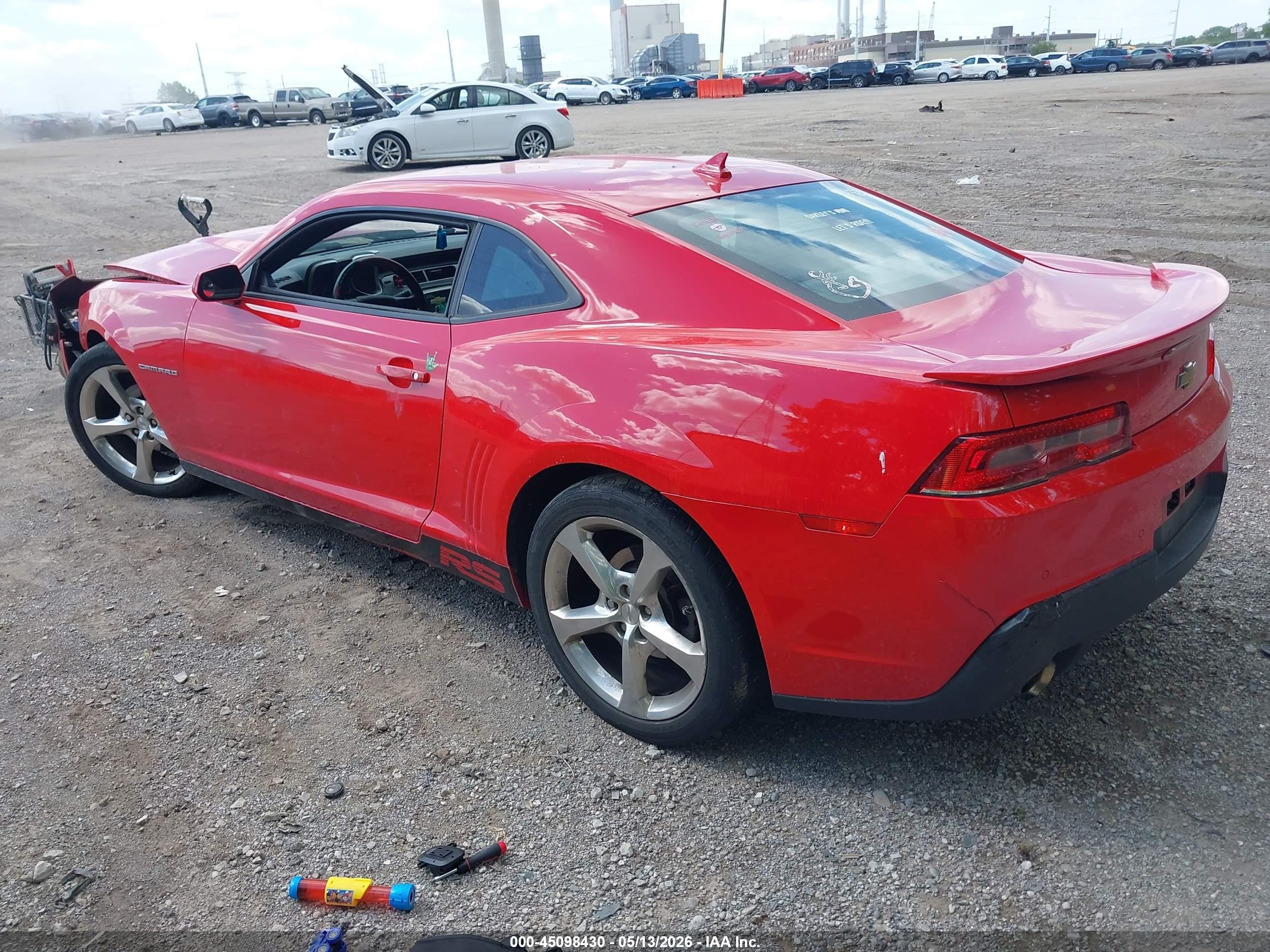 2015 Chevrolet Camaro 1lt Red vin: 2G1FD1E32F9104617
