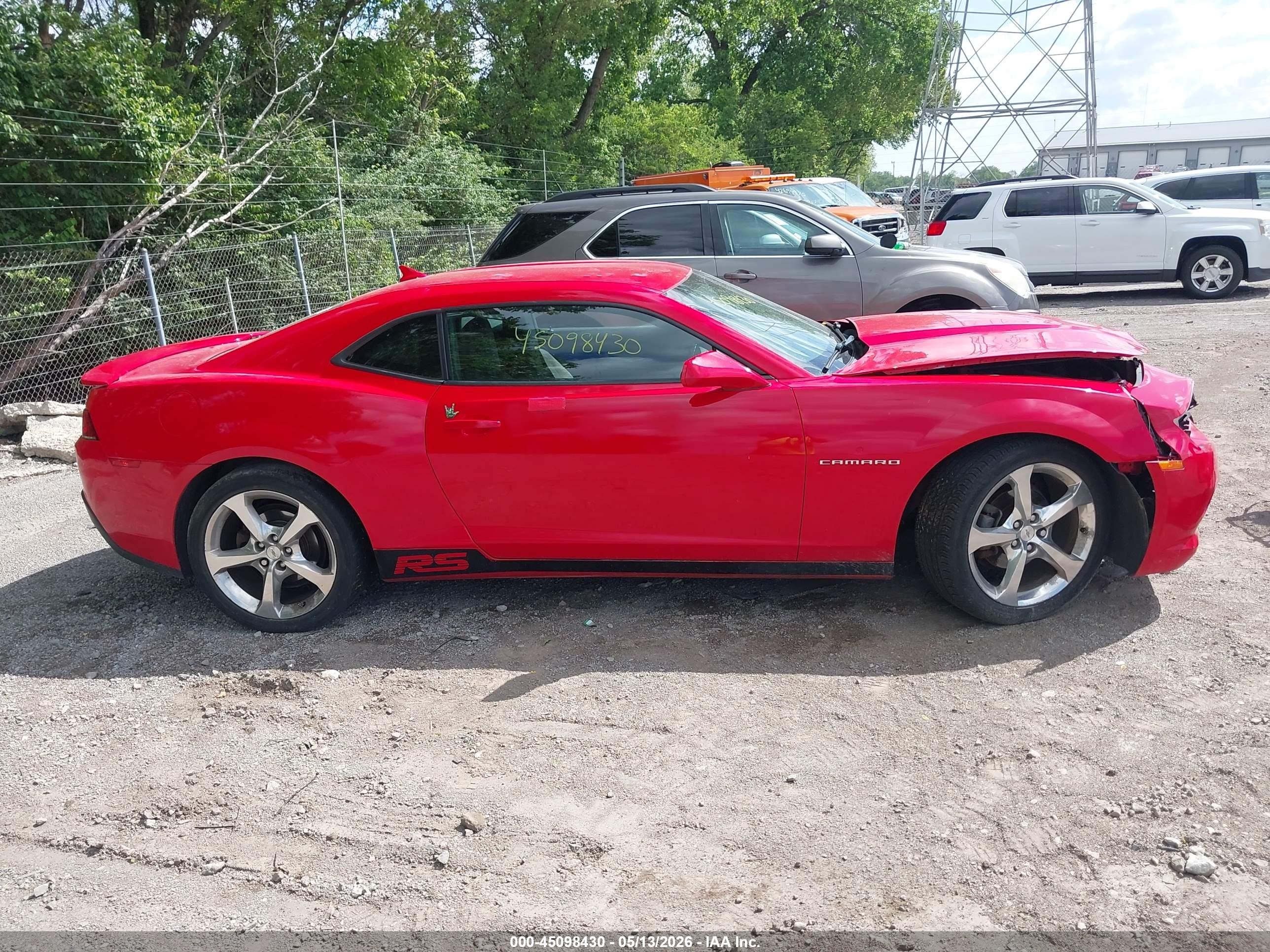 2015 Chevrolet Camaro 1lt Red vin: 2G1FD1E32F9104617
