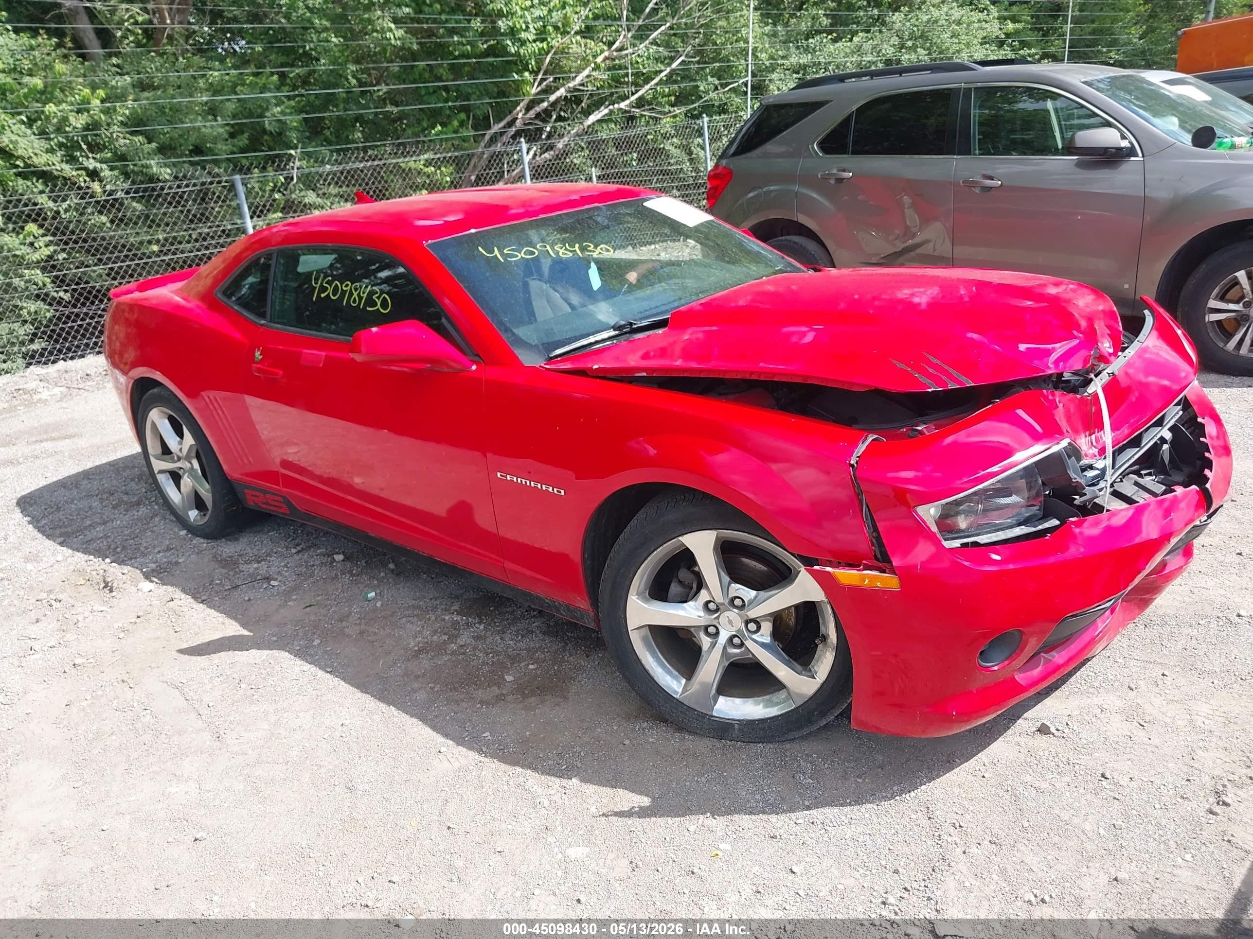 2015 Chevrolet Camaro 1lt Red vin: 2G1FD1E32F9104617