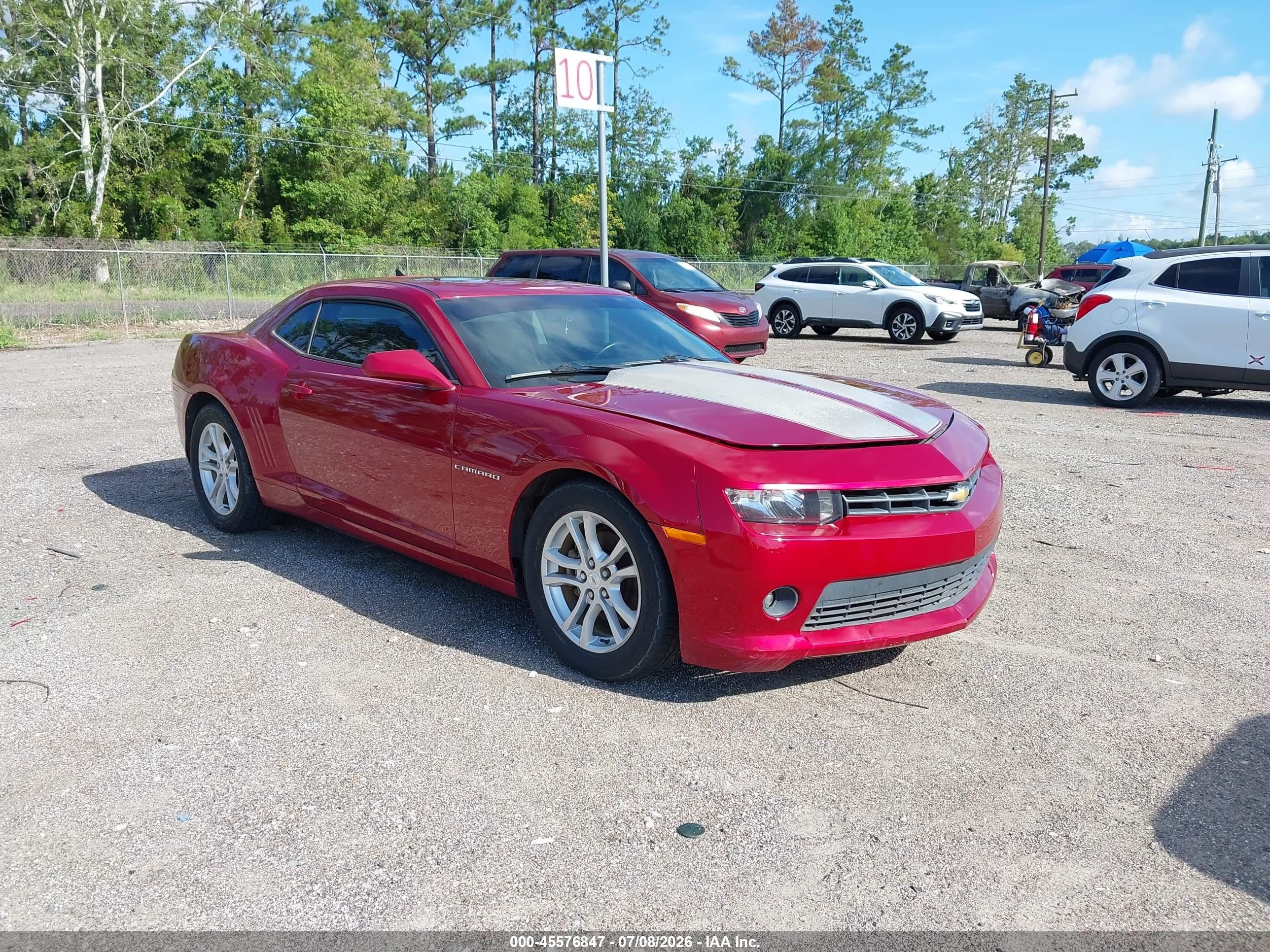 2015 Chevrolet Camaro 1lt Red vin: 2G1FD1E32F9183352
