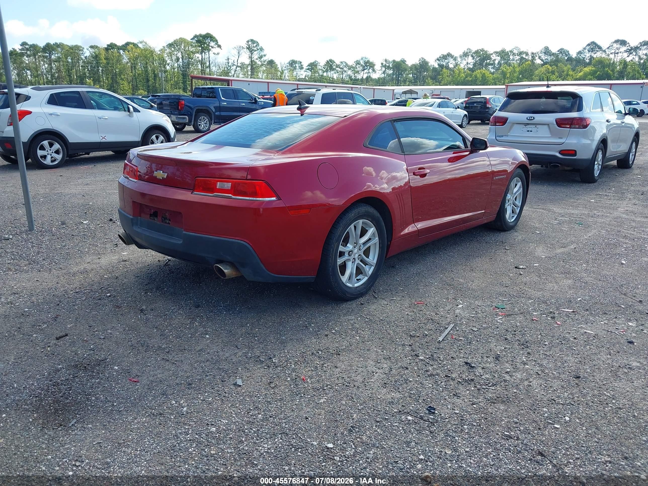 2015 Chevrolet Camaro 1lt Red vin: 2G1FD1E32F9183352
