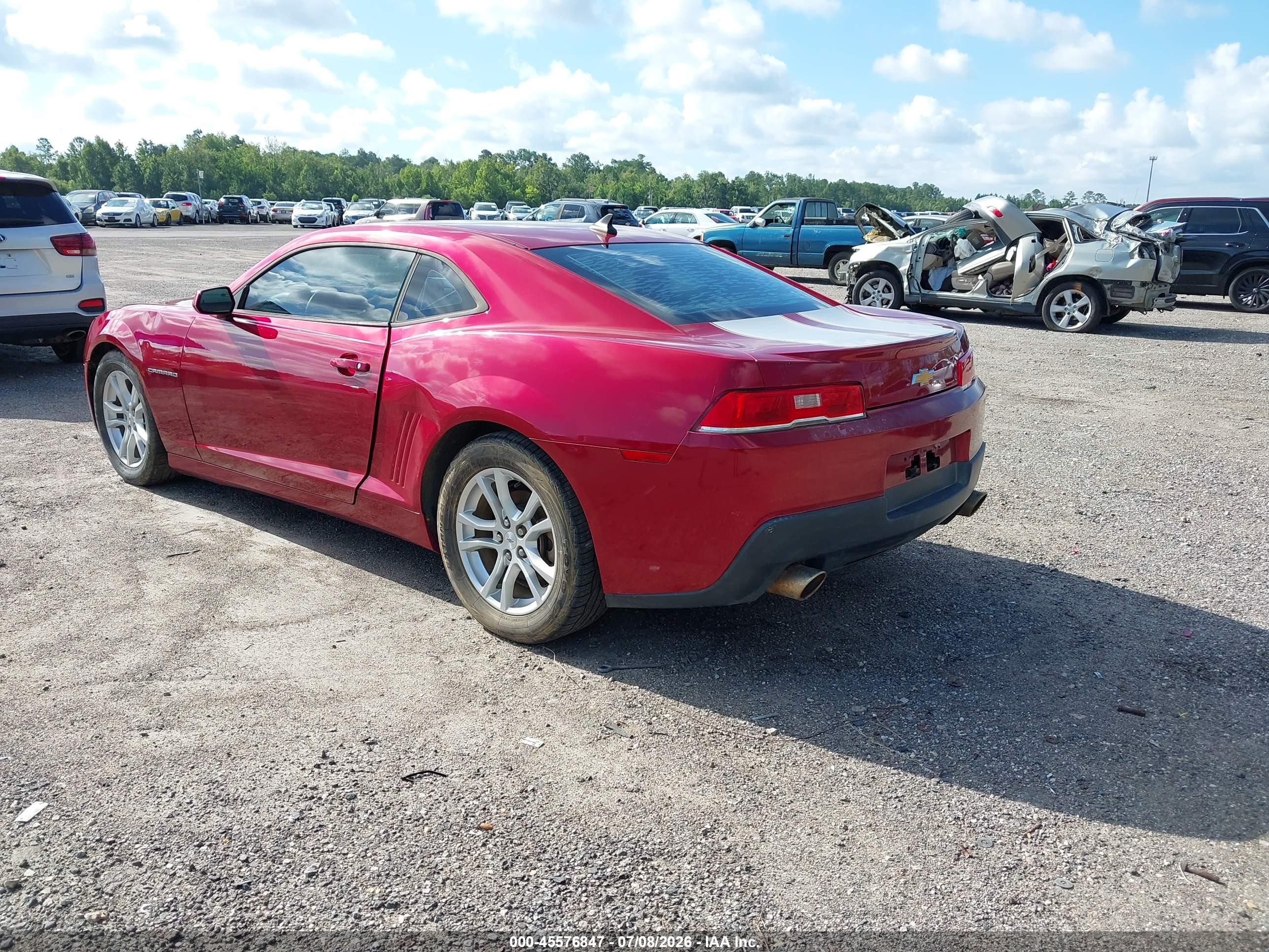 2015 Chevrolet Camaro 1lt Red vin: 2G1FD1E32F9183352