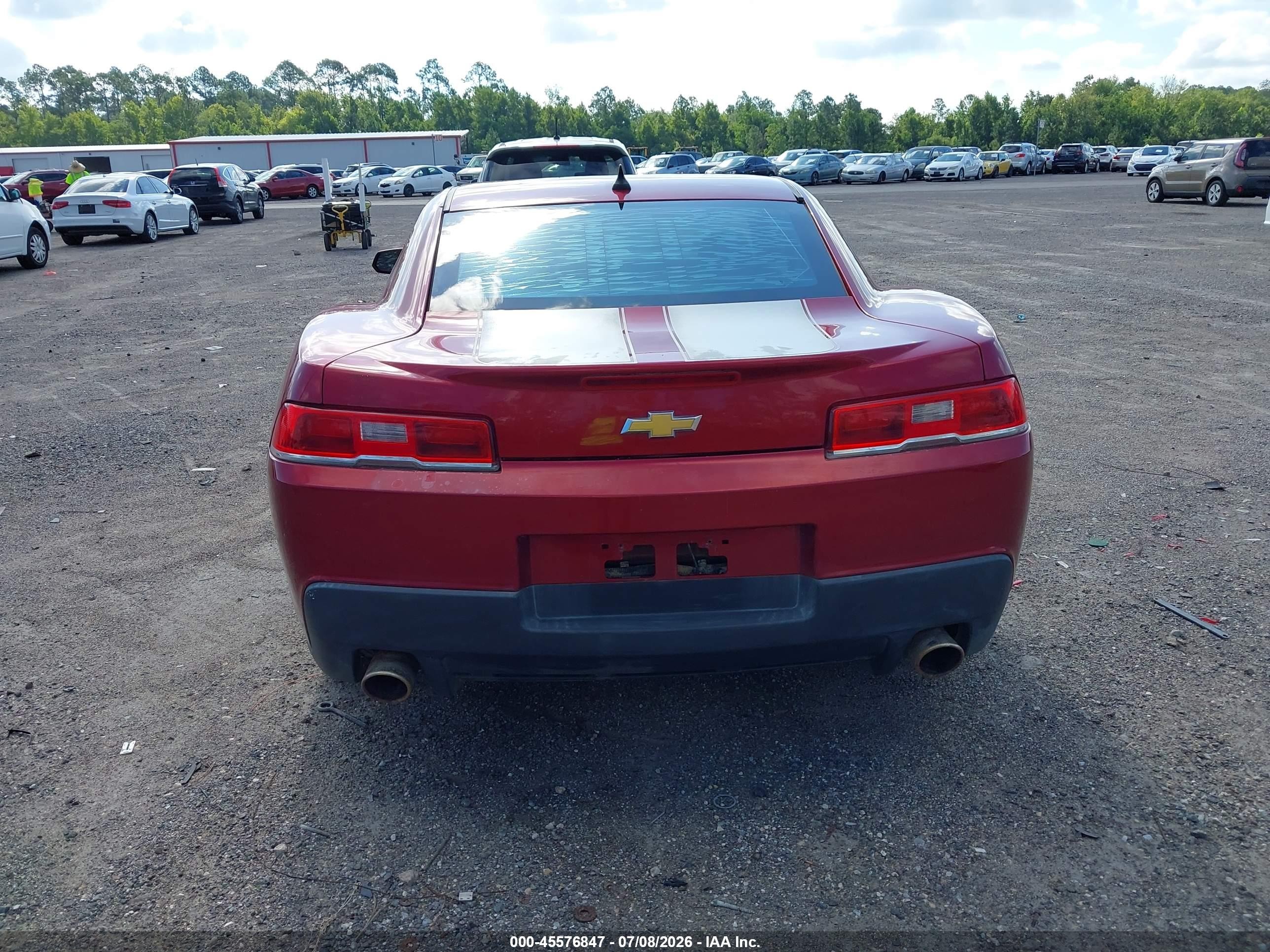 2015 Chevrolet Camaro 1lt Red vin: 2G1FD1E32F9183352