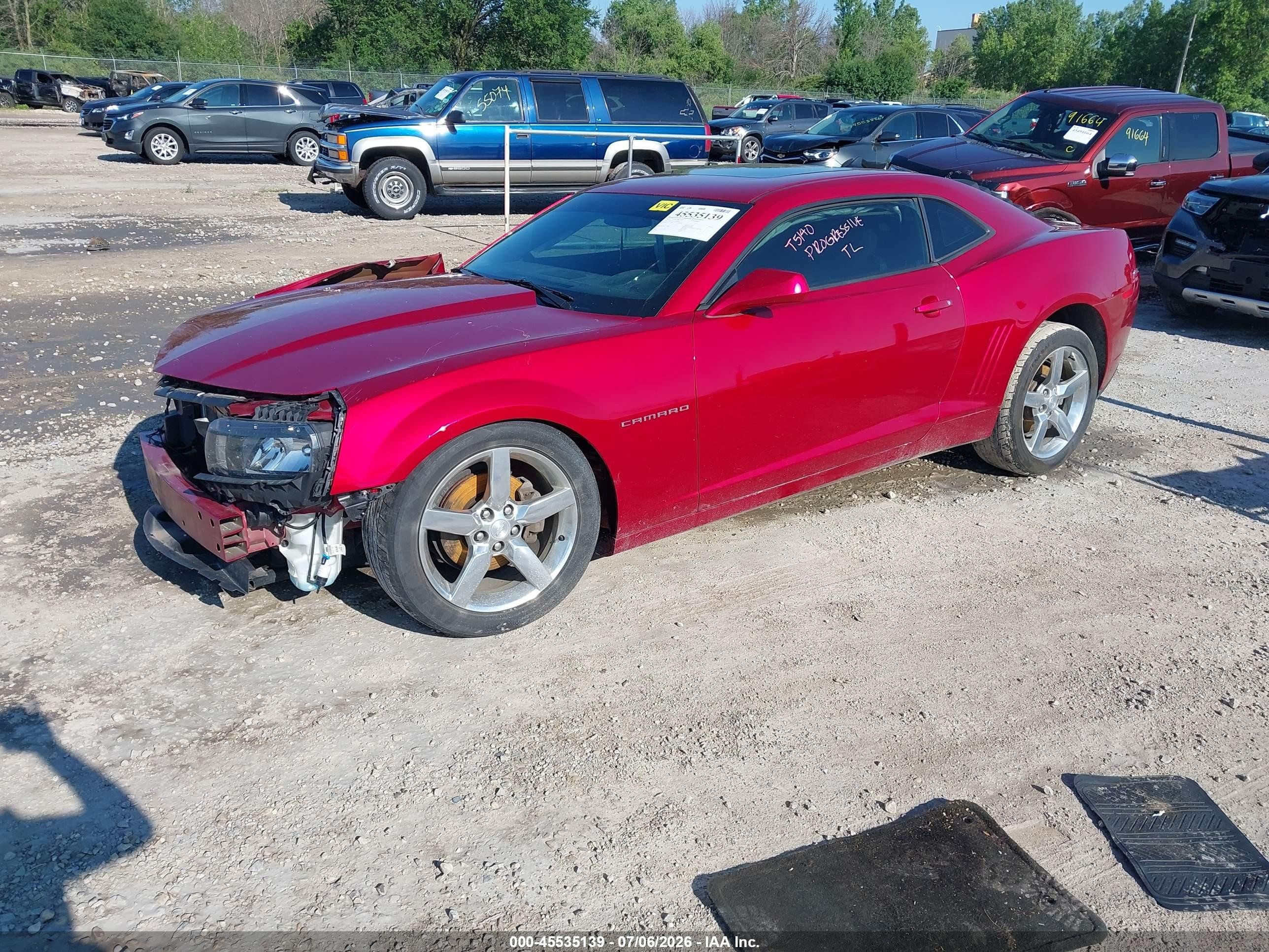 2015 Chevrolet Camaro 1lt Red vin: 2G1FD1E32F9215846
