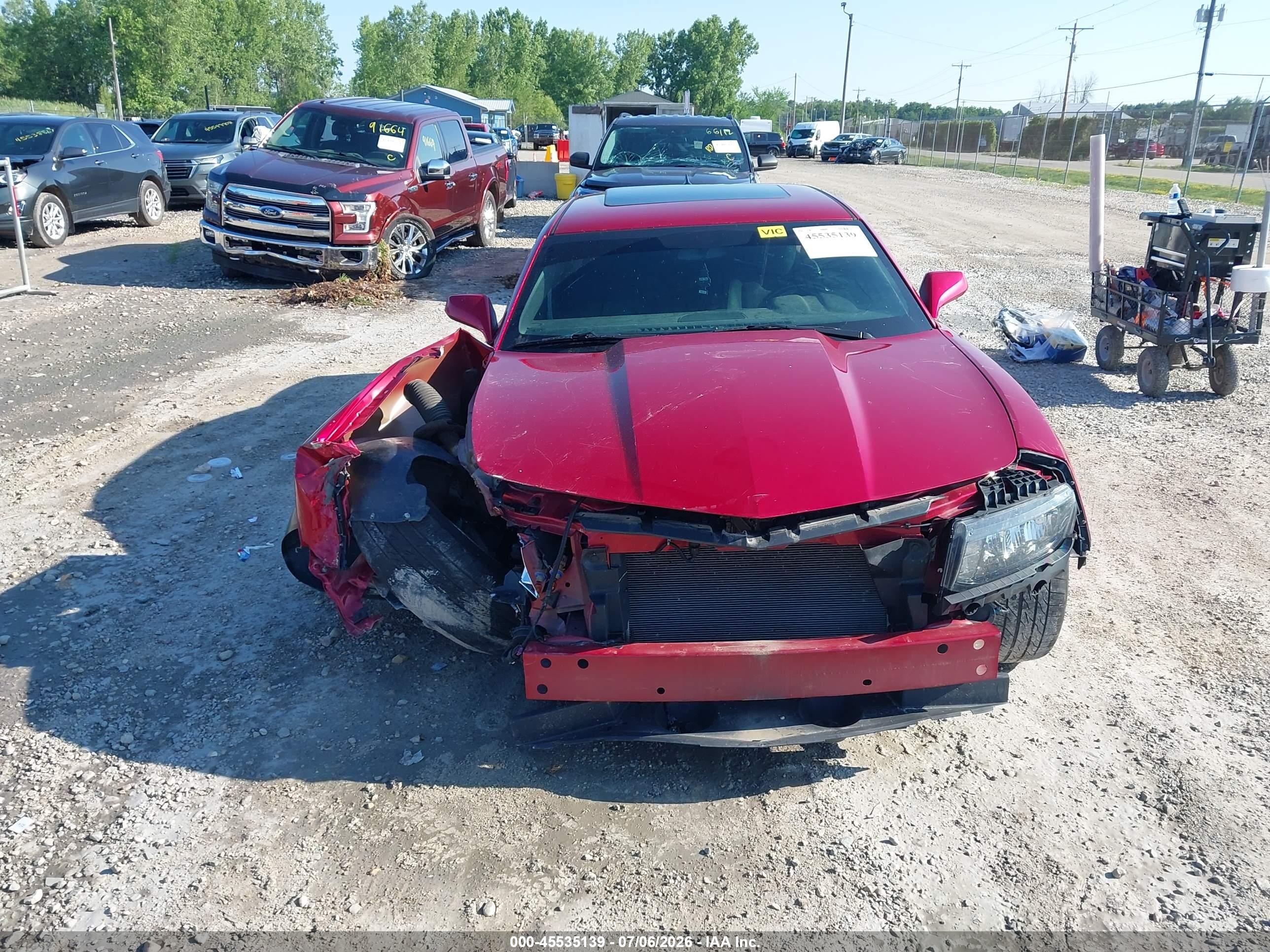 2015 Chevrolet Camaro 1lt Red vin: 2G1FD1E32F9215846