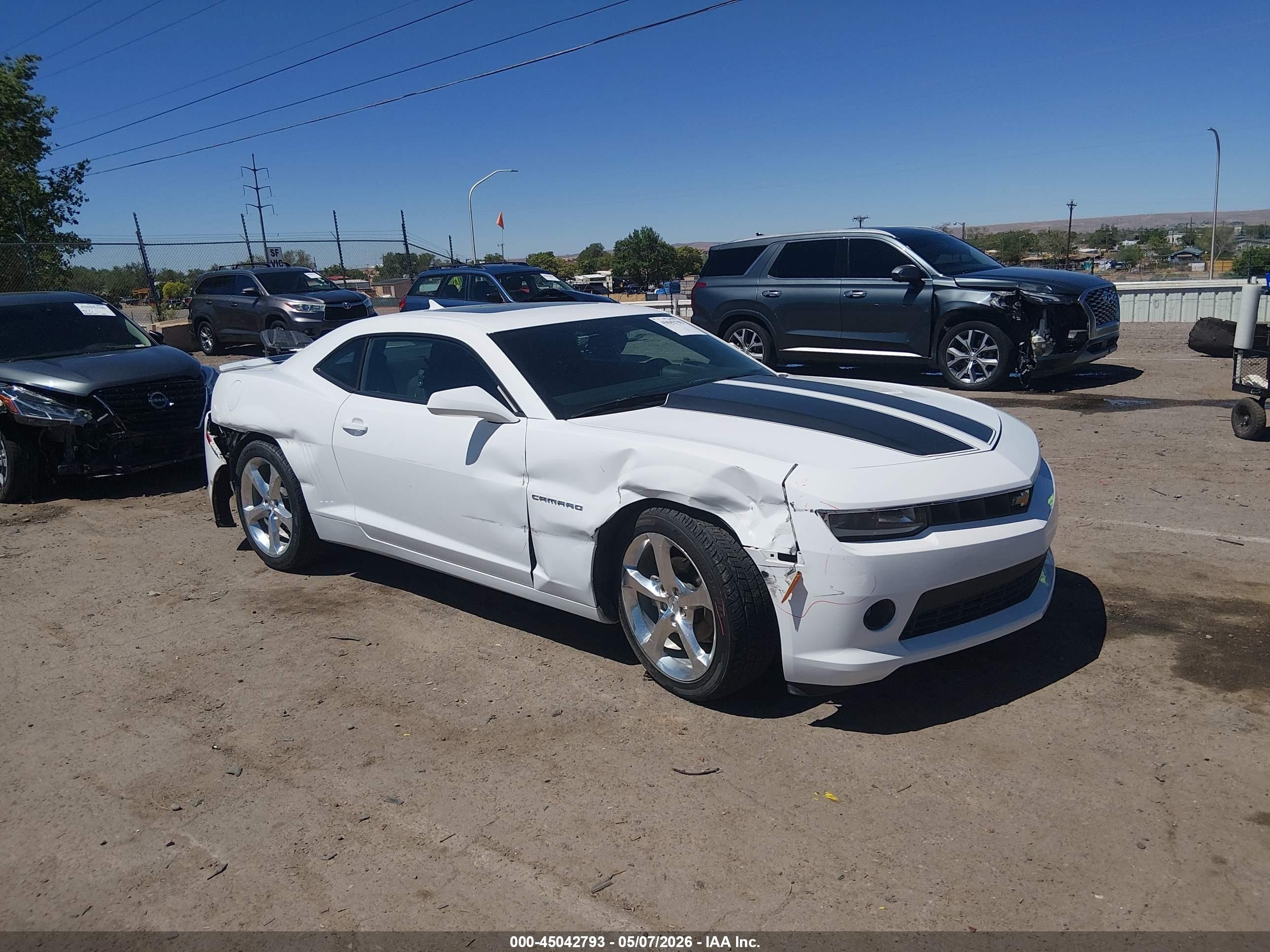 2015 Chevrolet Camaro 1lt White vin: 2G1FD1E32F9217757