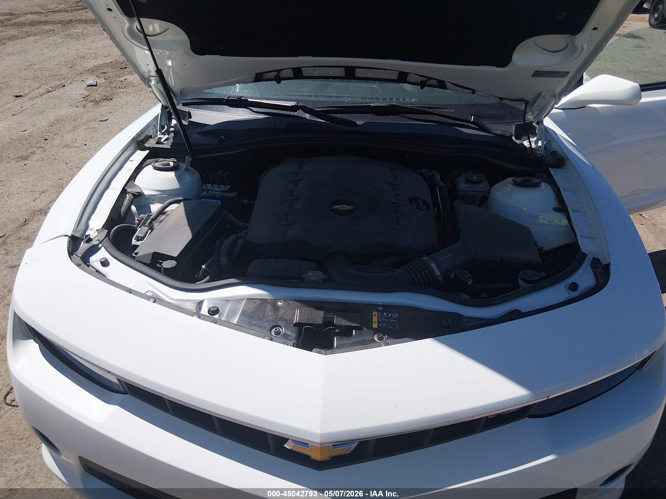 2015 Chevrolet Camaro 1lt White vin: 2G1FD1E32F9217757