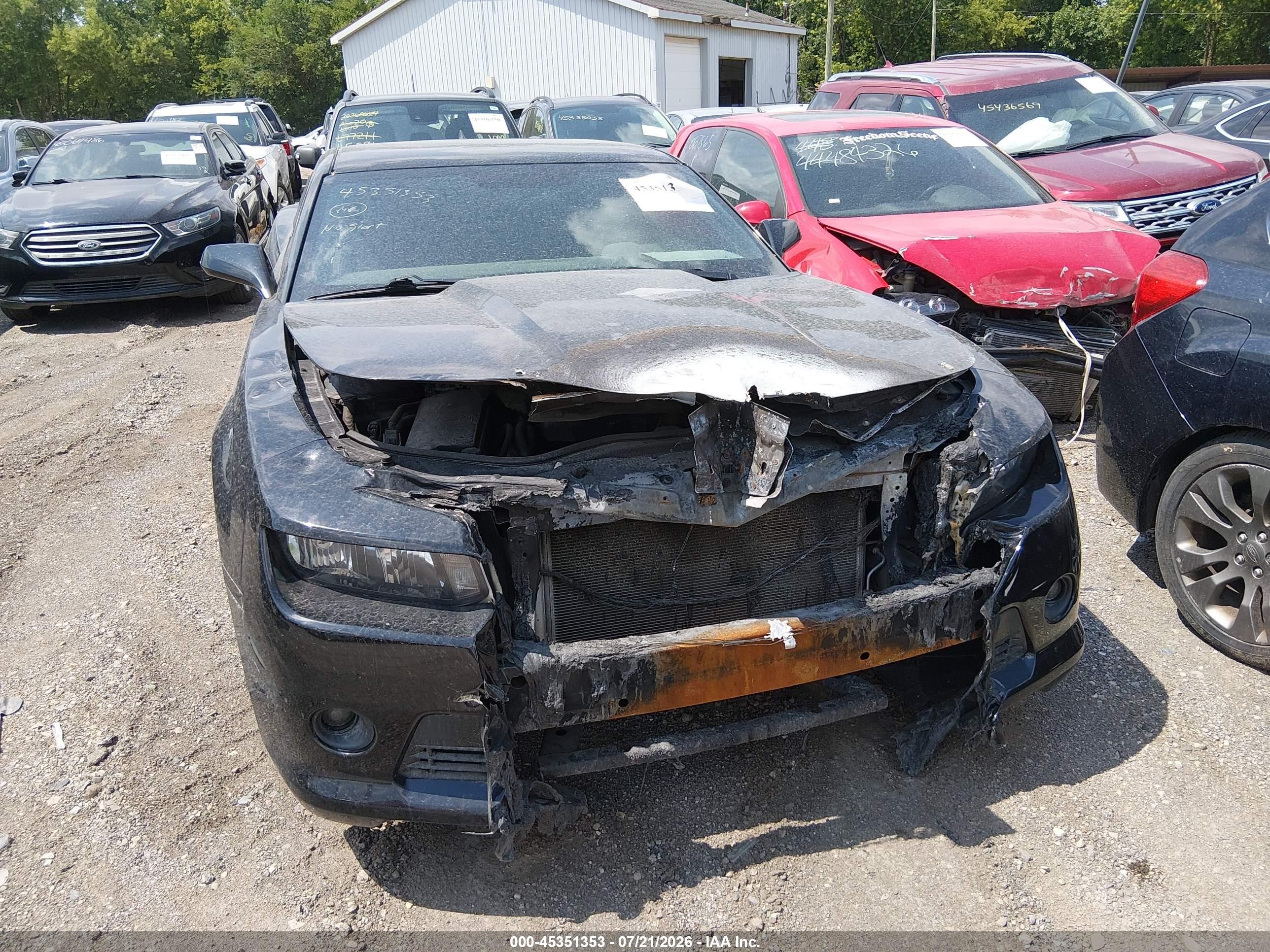 2015 Chevrolet Camaro 1lt Black vin: 2G1FD1E32F9261242