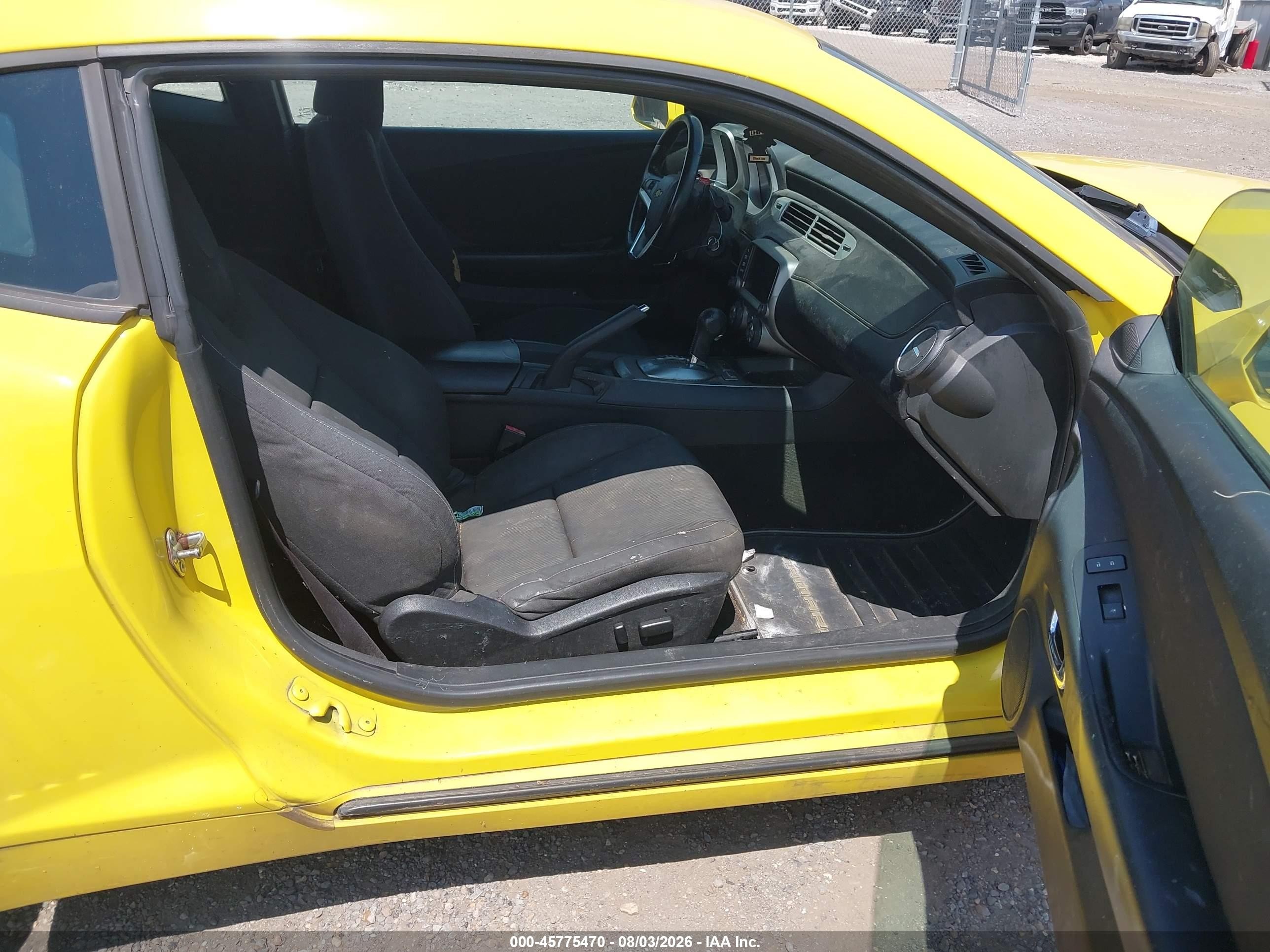 2015 Chevrolet Camaro 1lt Yellow vin: 2G1FD1E32F9312075