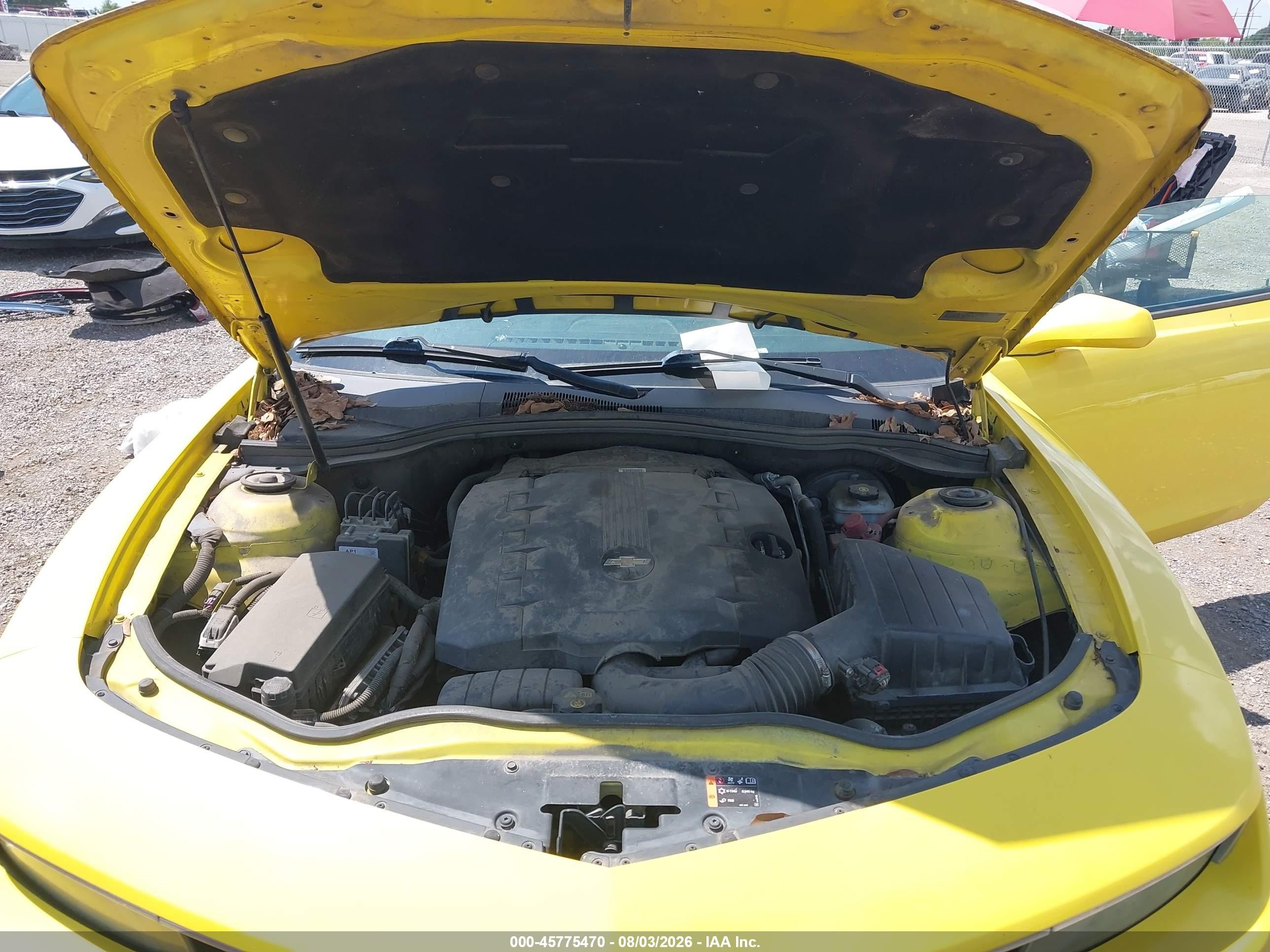2015 Chevrolet Camaro 1lt Yellow vin: 2G1FD1E32F9312075