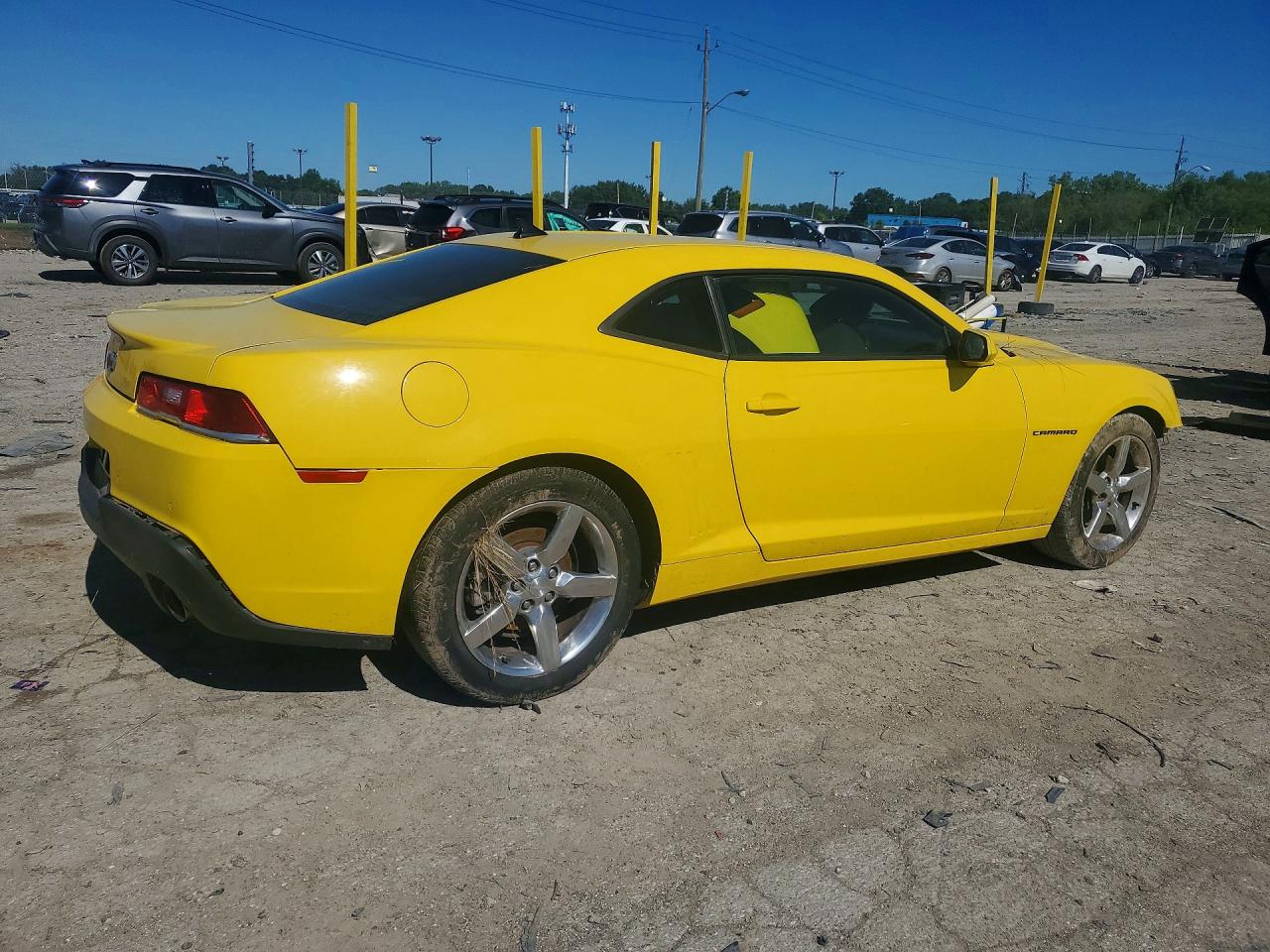 2015 Chevrolet Camaro Lt Желтый vin: 2G1FD1E33F9140414