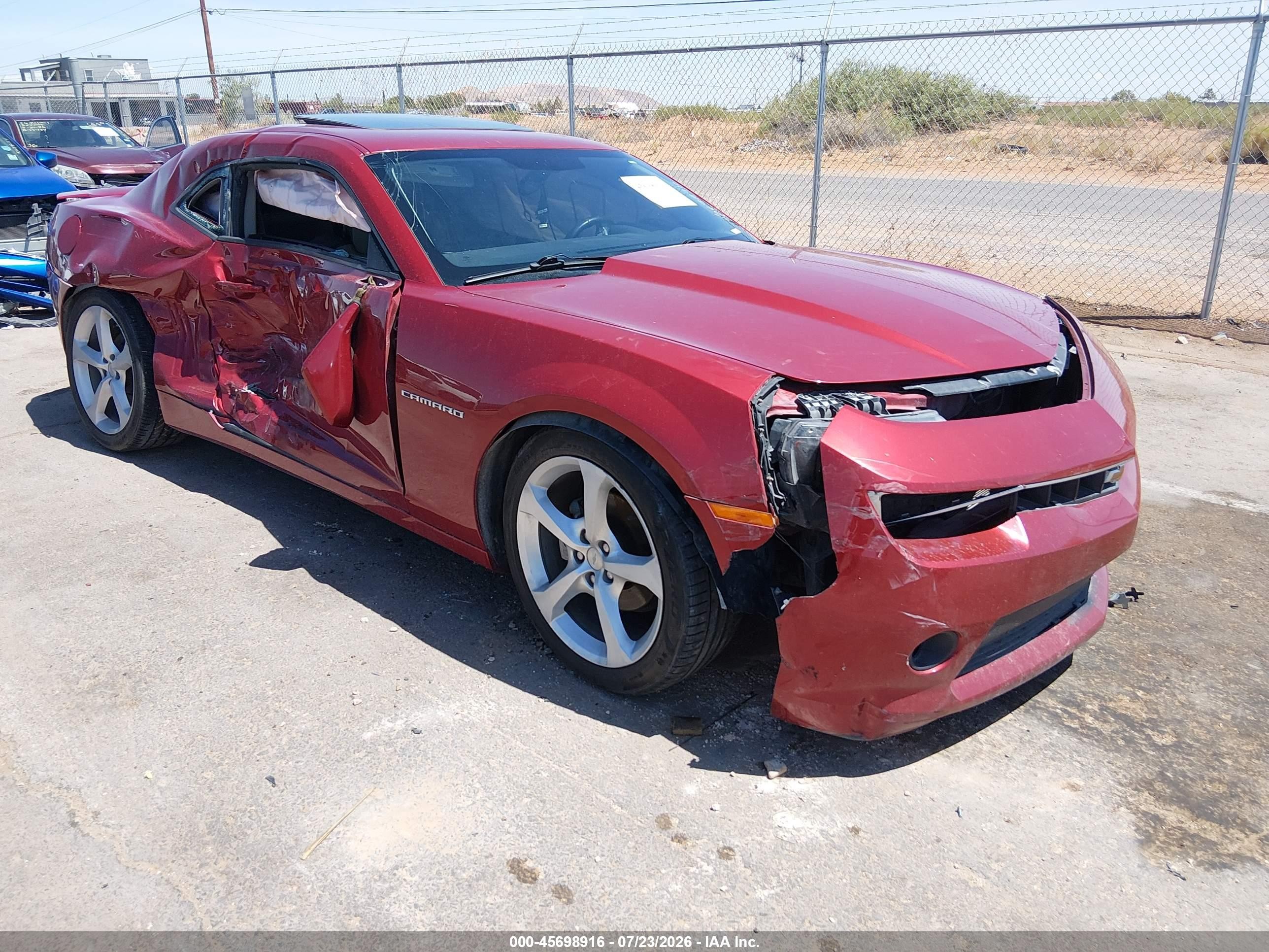 2015 Chevrolet Camaro 1lt Красный vin: 2G1FD1E33F9181089
