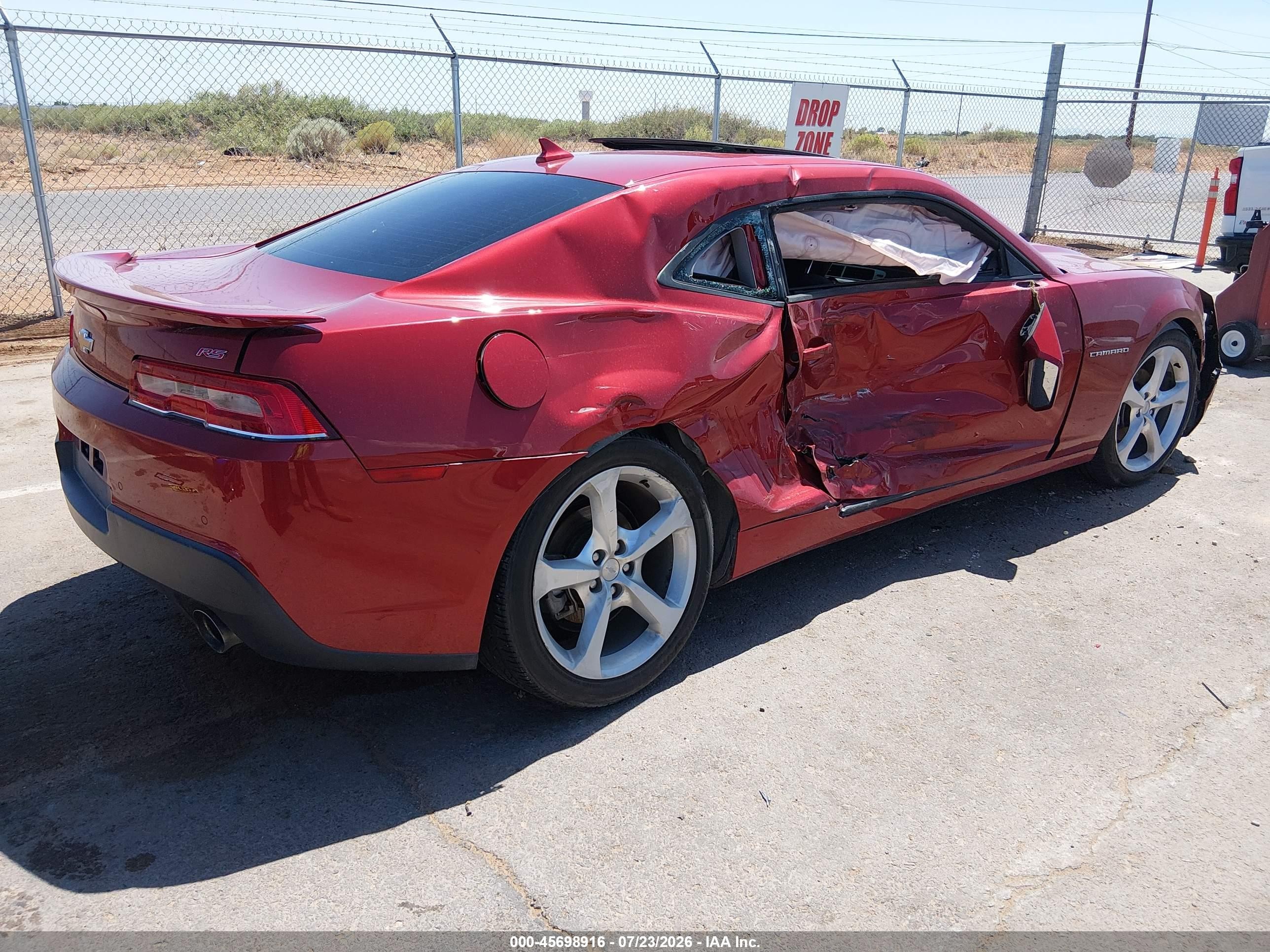 2015 Chevrolet Camaro 1lt Красный vin: 2G1FD1E33F9181089