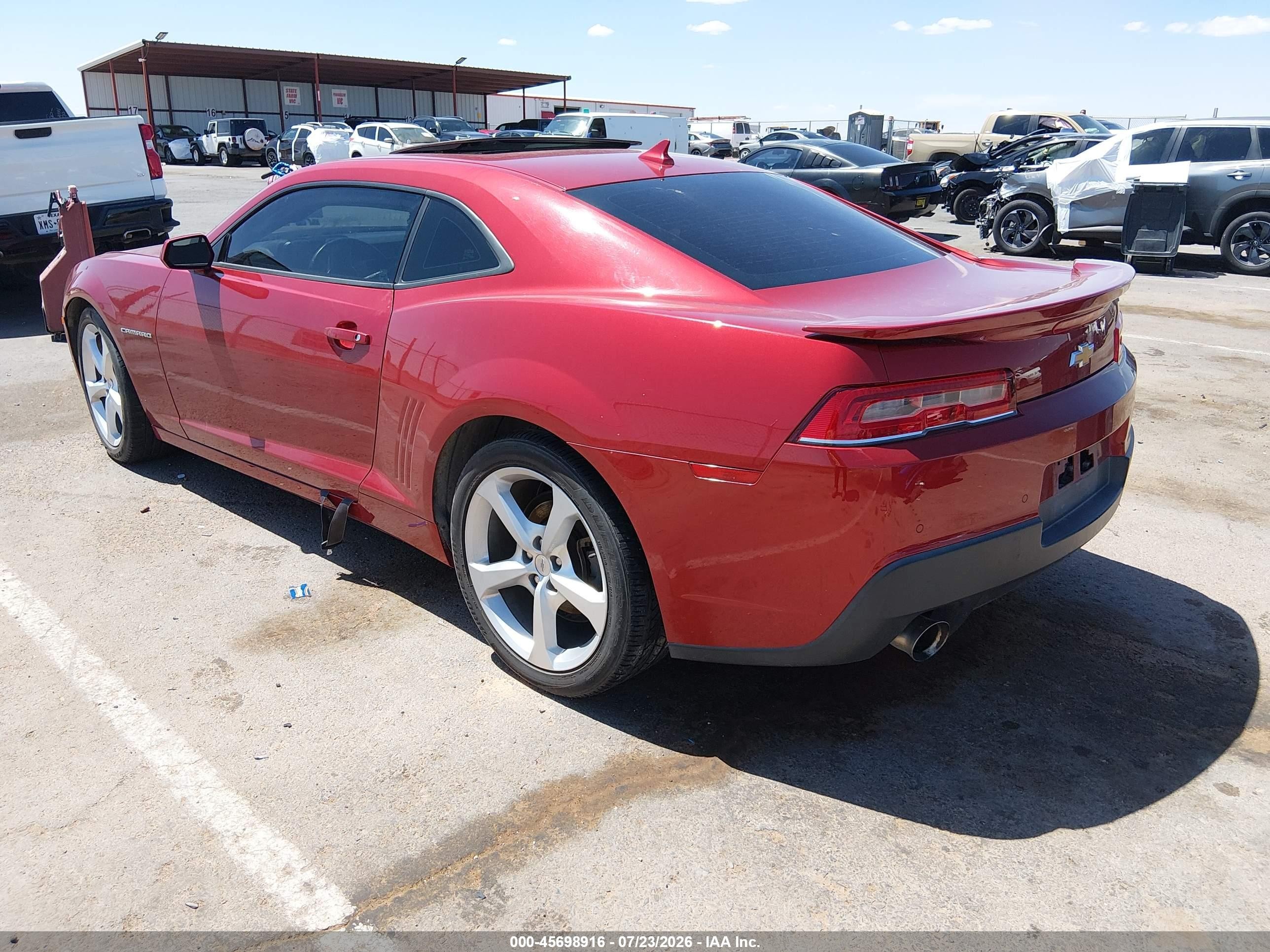 2015 Chevrolet Camaro 1lt Красный vin: 2G1FD1E33F9181089