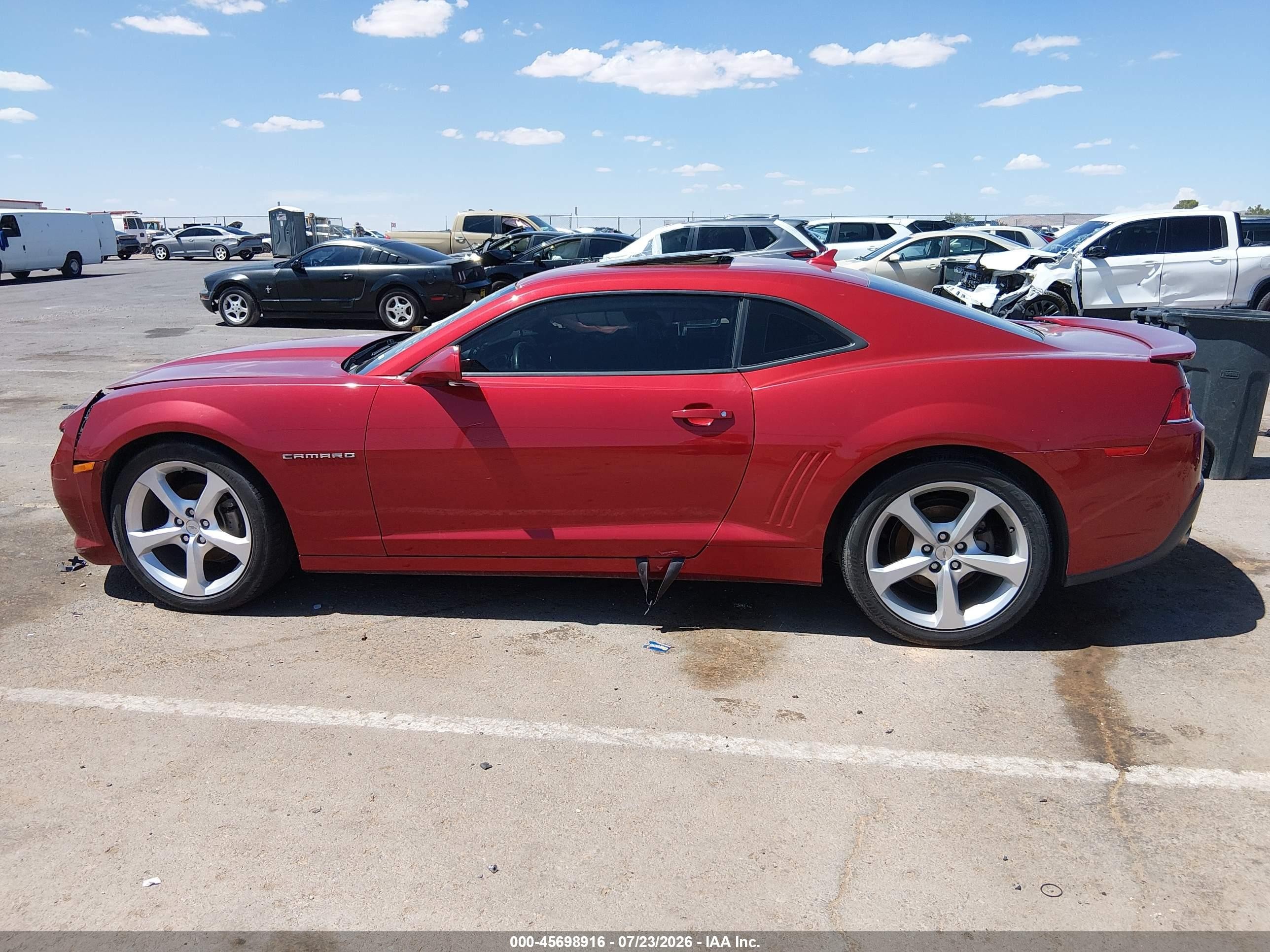 2015 Chevrolet Camaro 1lt Красный vin: 2G1FD1E33F9181089