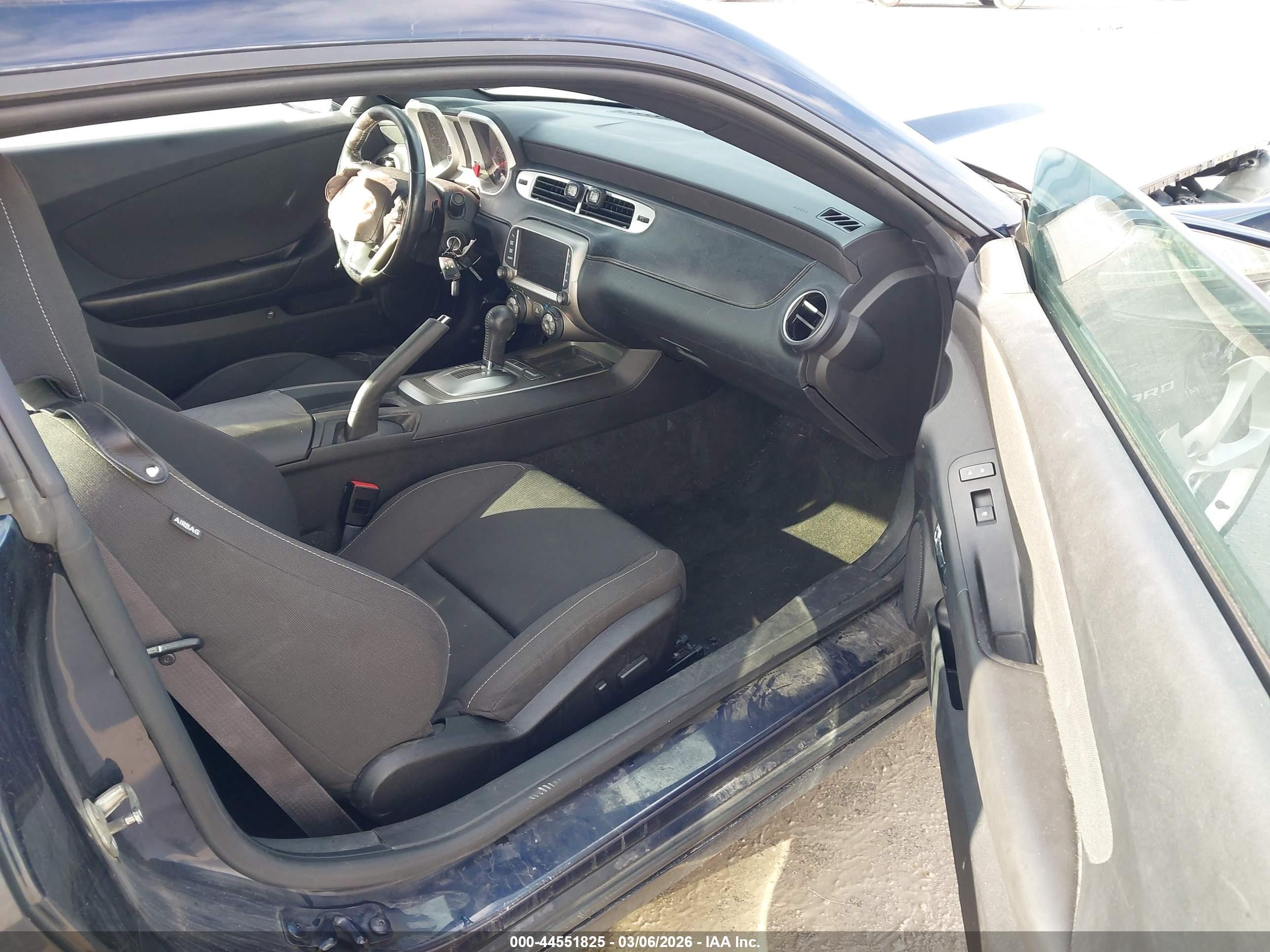 2015 Chevrolet Camaro 1lt Black vin: 2G1FD1E33F9199446