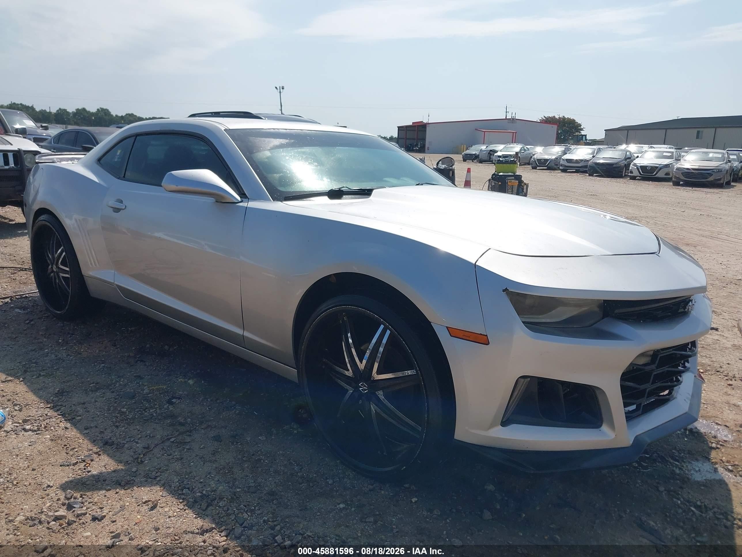 2015 Chevrolet Camaro 1lt Silver vin: 2G1FD1E33F9209795