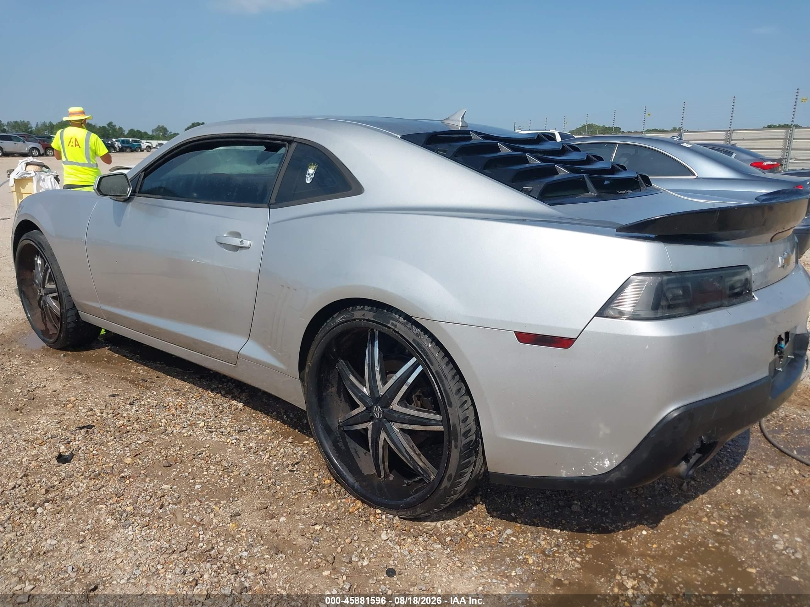 2015 Chevrolet Camaro 1lt Silver vin: 2G1FD1E33F9209795