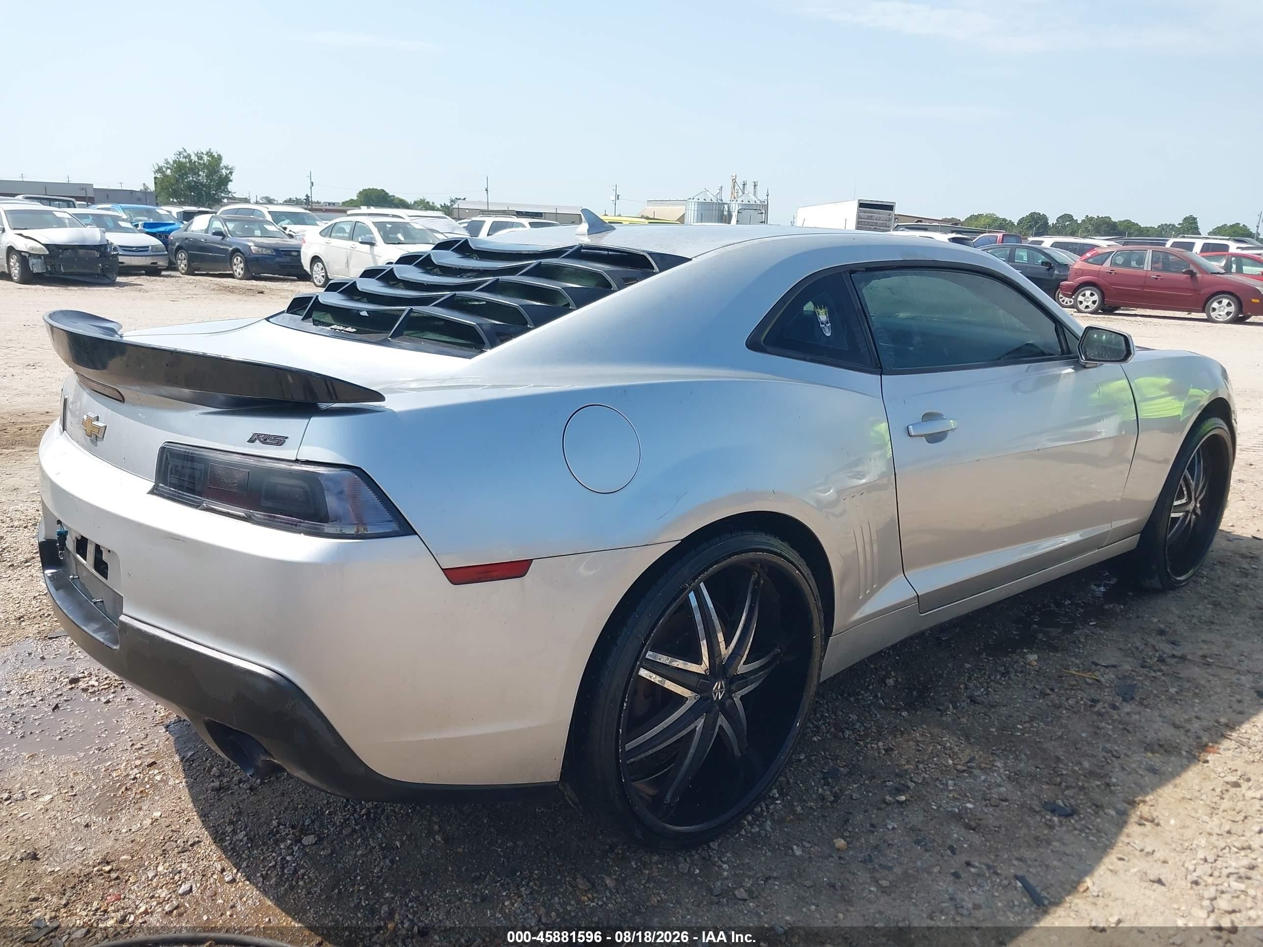 2015 Chevrolet Camaro 1lt Silver vin: 2G1FD1E33F9209795