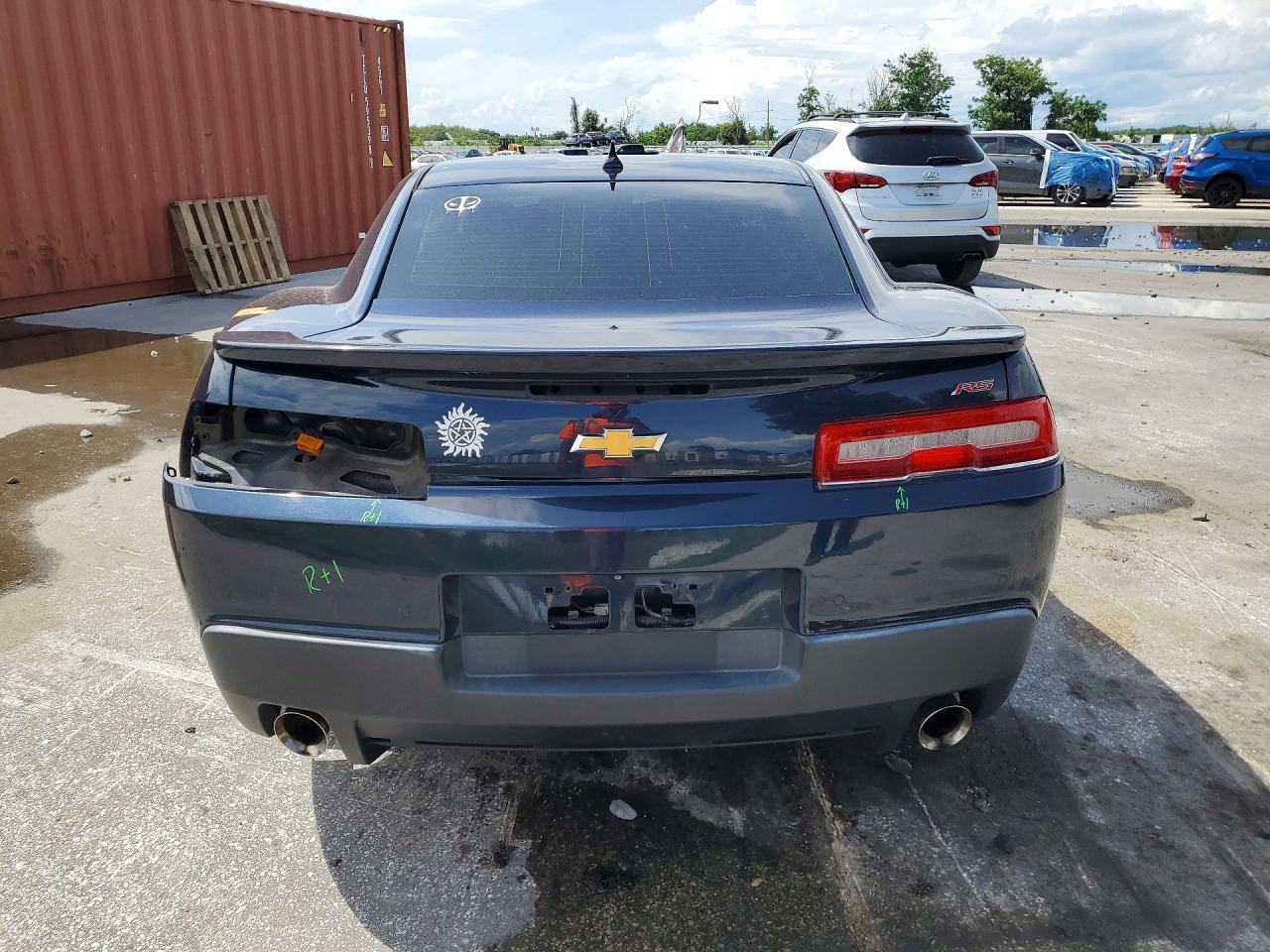 2015 Chevrolet Camaro Lt Blue vin: 2G1FD1E33F9216844