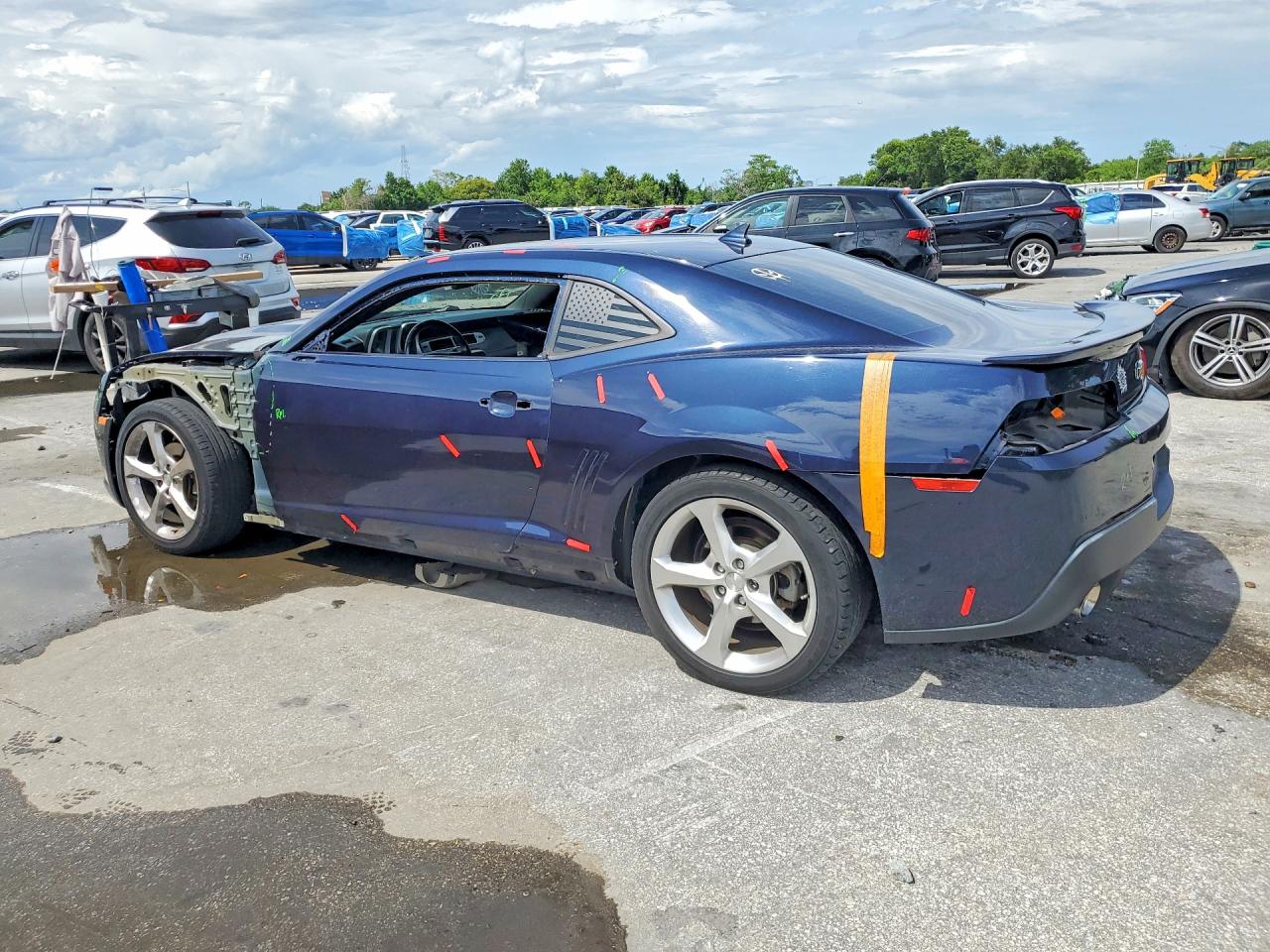 2015 Chevrolet Camaro Lt Blue vin: 2G1FD1E33F9216844