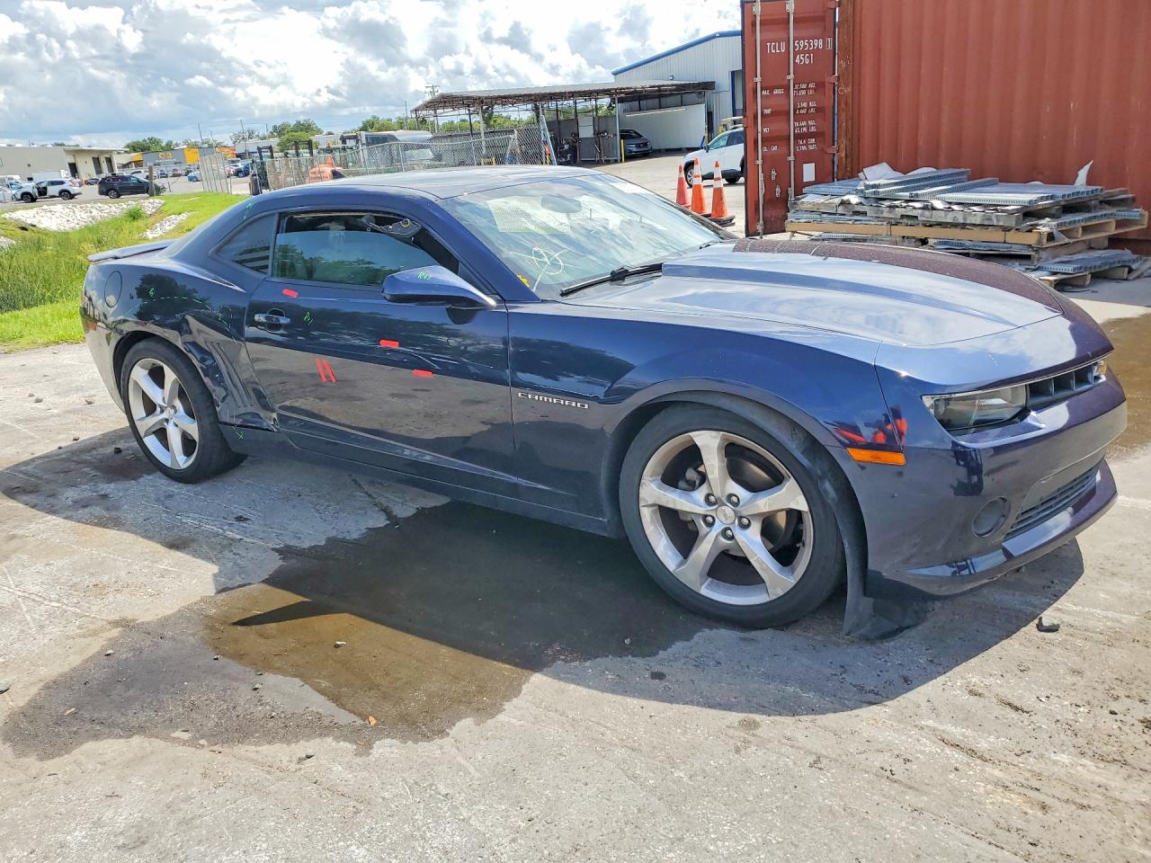 2015 Chevrolet Camaro Lt Blue vin: 2G1FD1E33F9216844