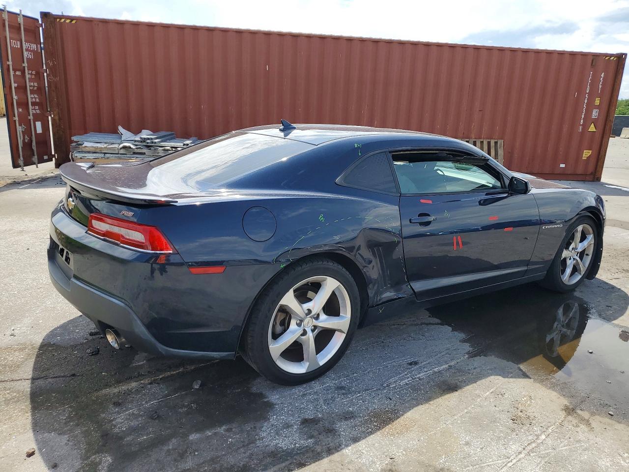 2015 Chevrolet Camaro Lt Blue vin: 2G1FD1E33F9216844