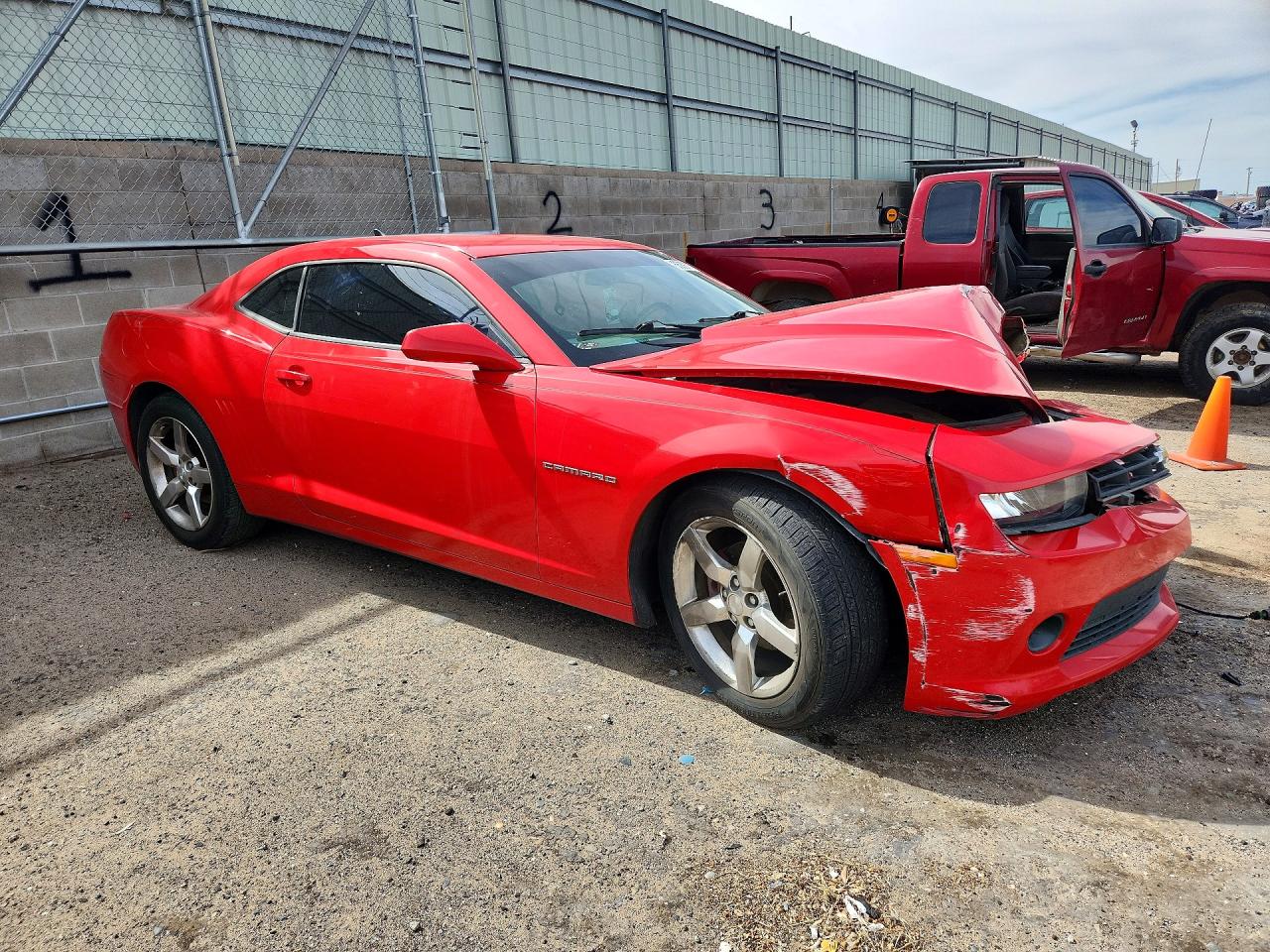 2015 Chevrolet Camaro Lt Red vin: 2G1FD1E33F9293052