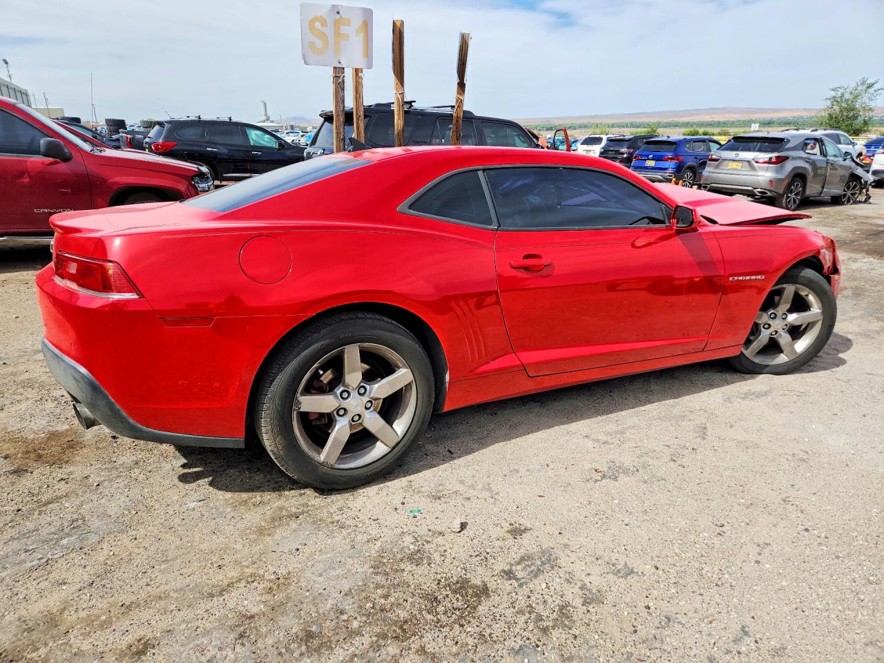 2015 Chevrolet Camaro Lt Red vin: 2G1FD1E33F9293052