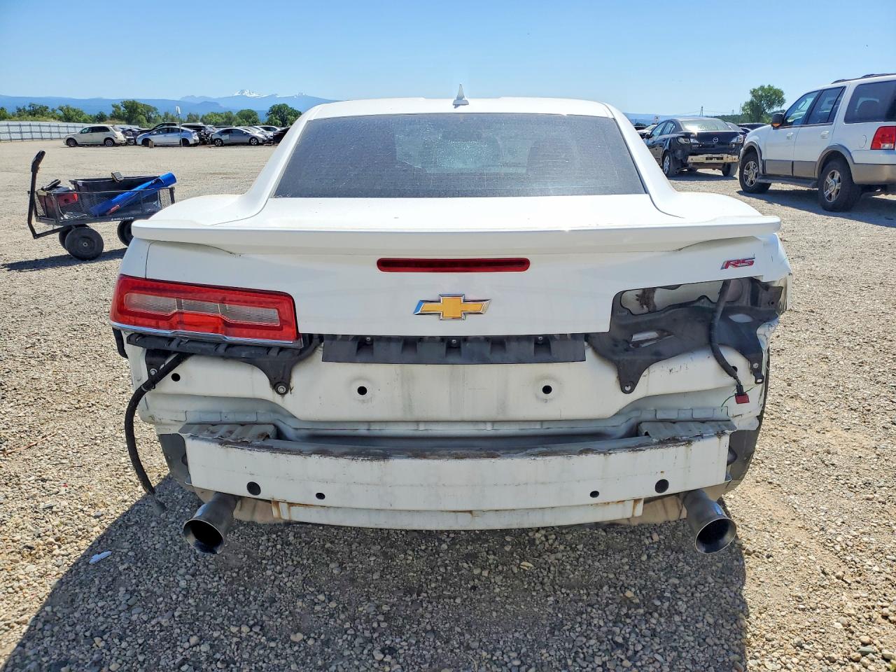2015 Chevrolet Camaro Lt White vin: 2G1FD1E33F9311842