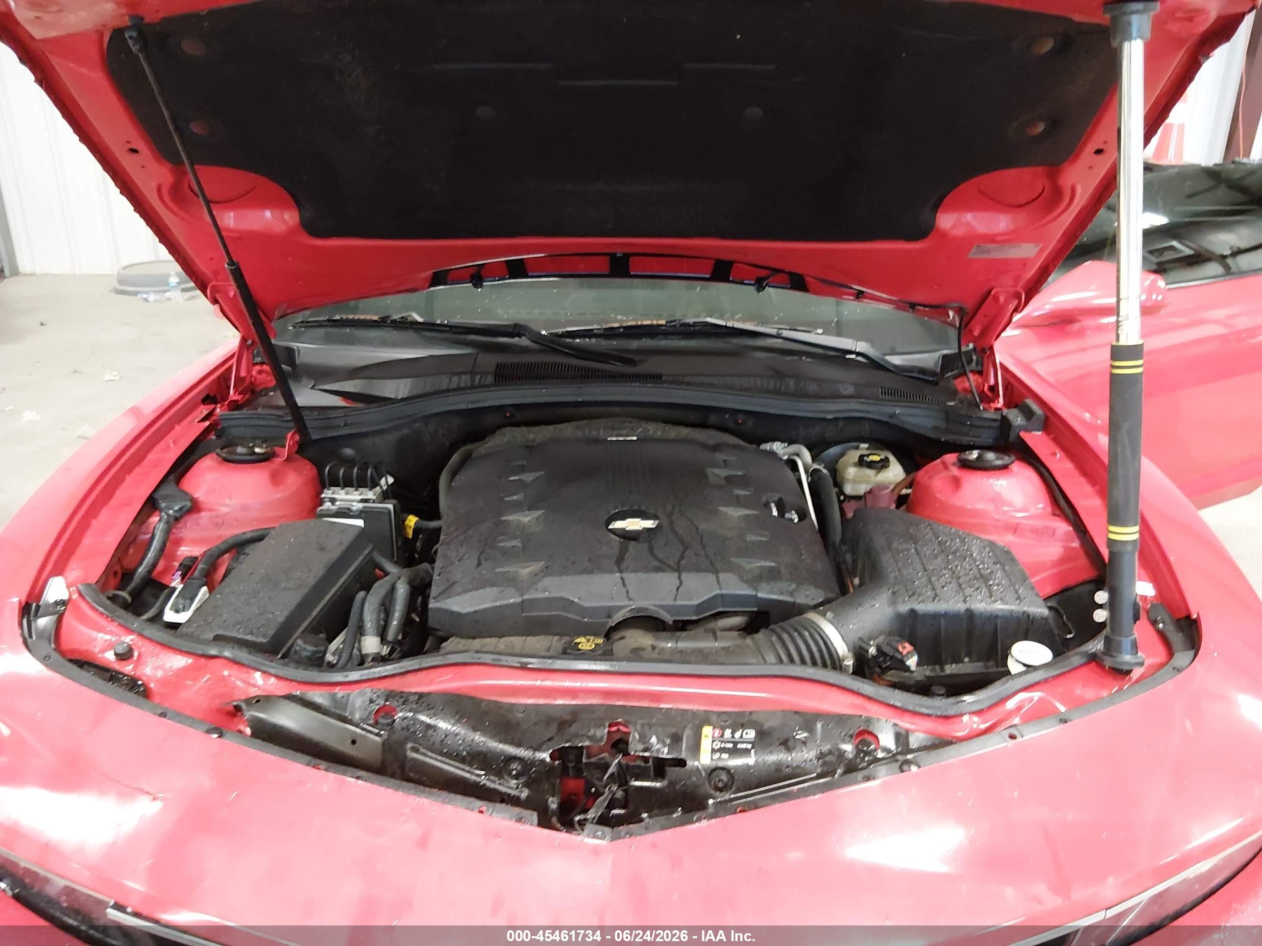 2015 Chevrolet Camaro 1lt Red vin: 2G1FD1E34F9182235