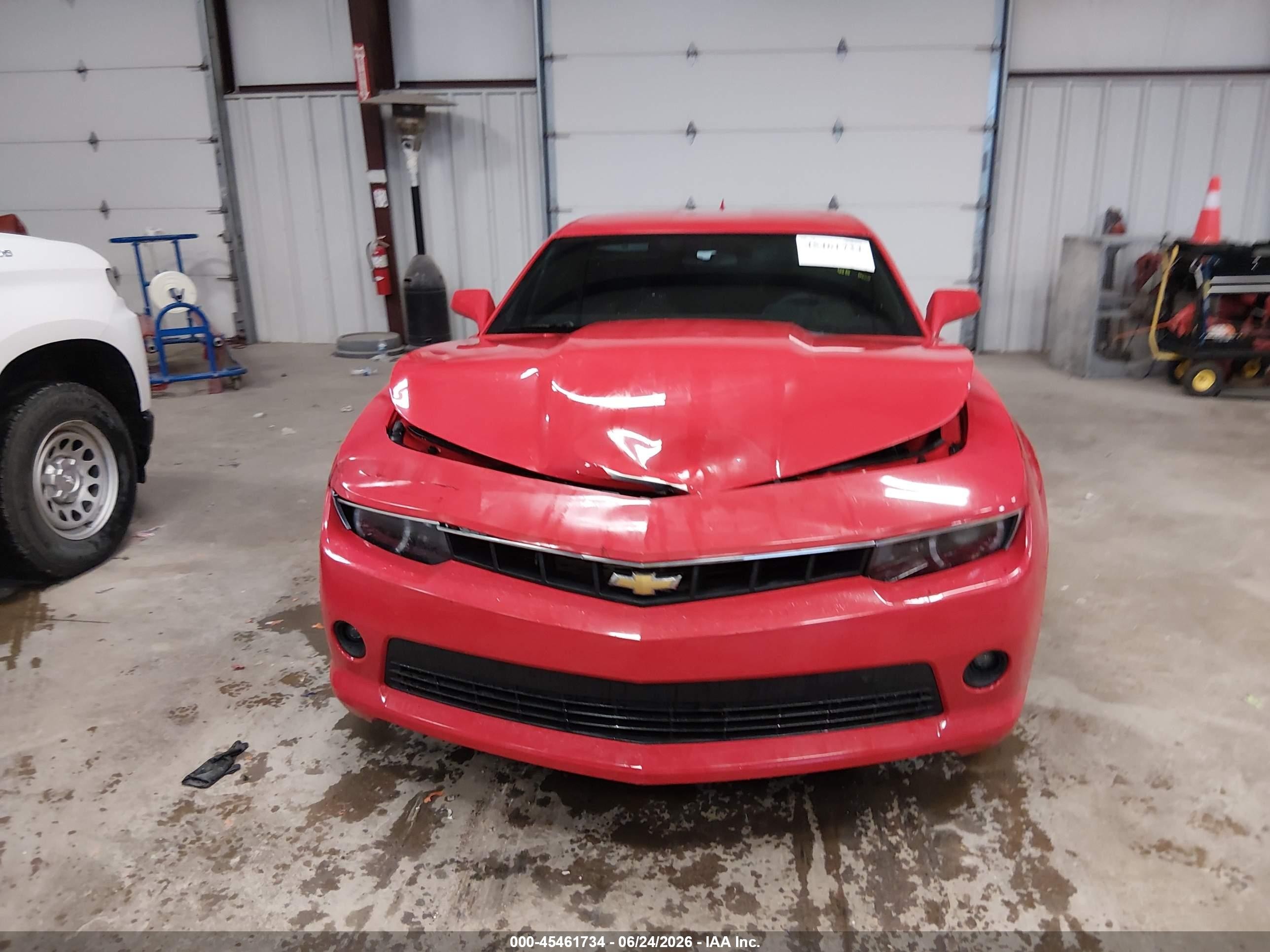 2015 Chevrolet Camaro 1lt Red vin: 2G1FD1E34F9182235