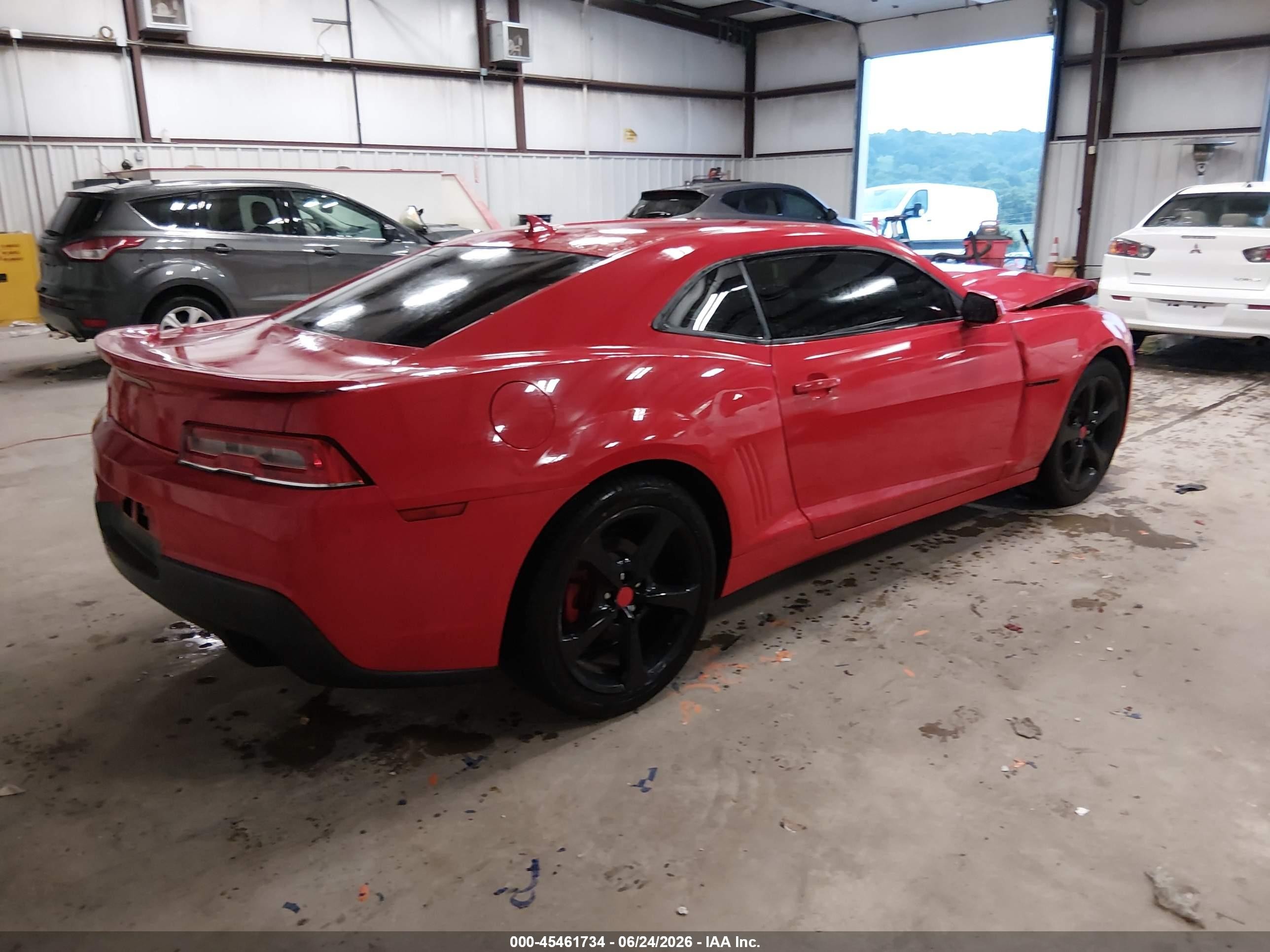 2015 Chevrolet Camaro 1lt Red vin: 2G1FD1E34F9182235