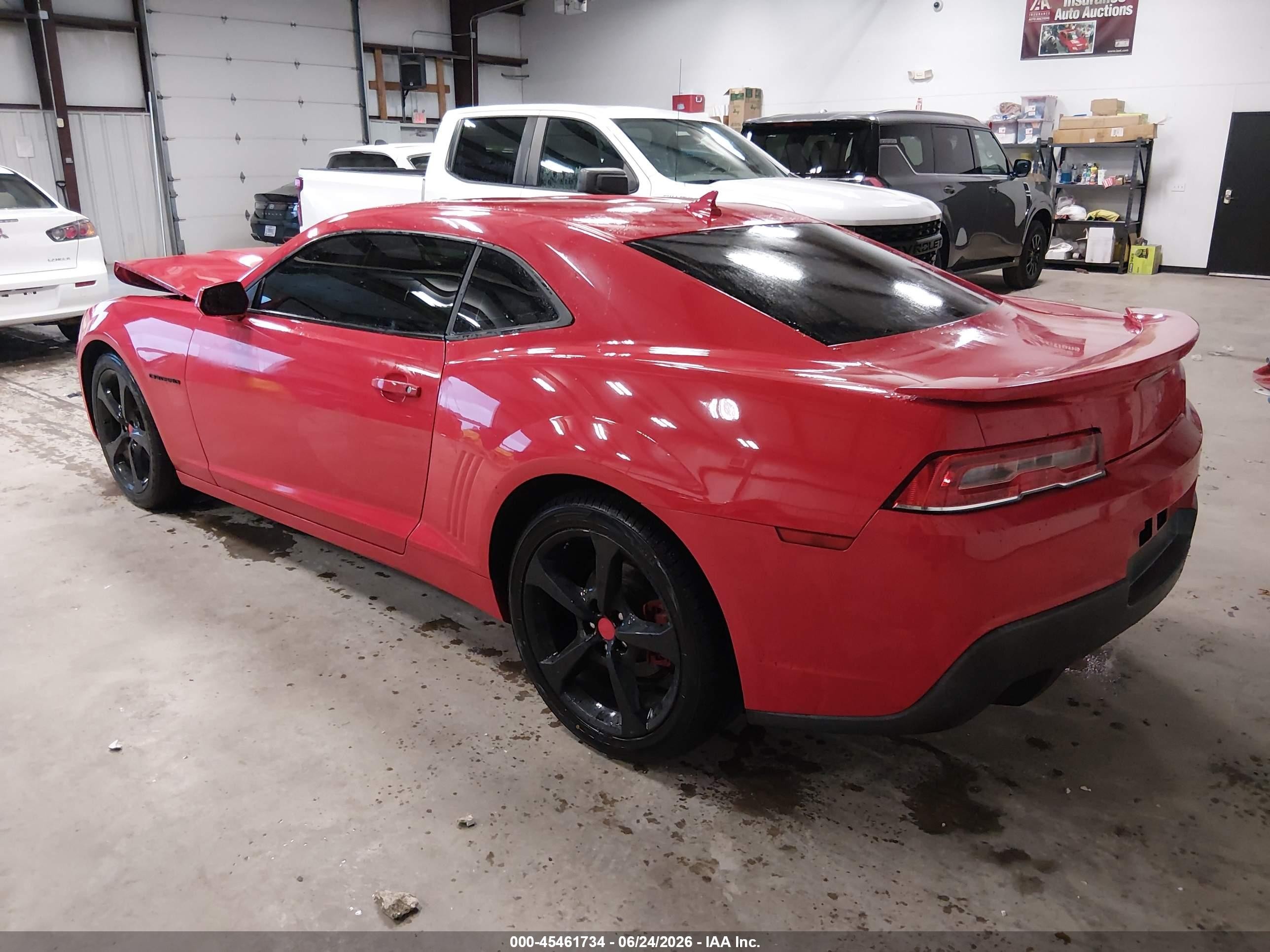 2015 Chevrolet Camaro 1lt Red vin: 2G1FD1E34F9182235