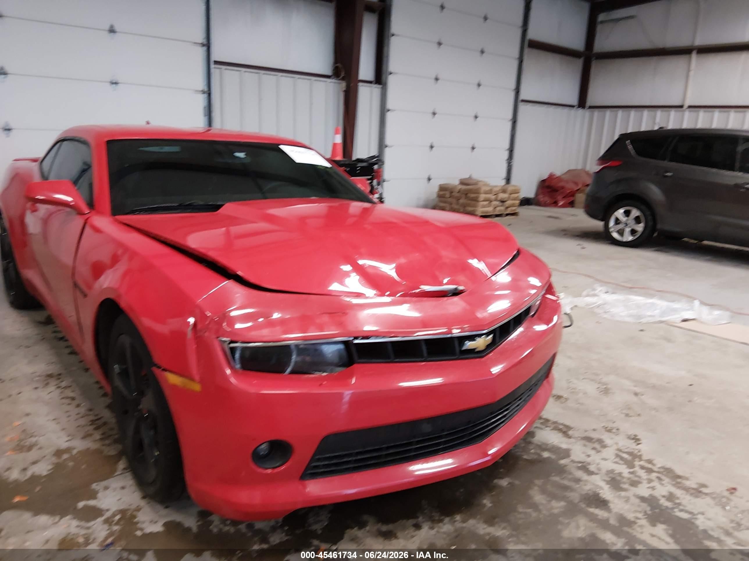 2015 Chevrolet Camaro 1lt Red vin: 2G1FD1E34F9182235