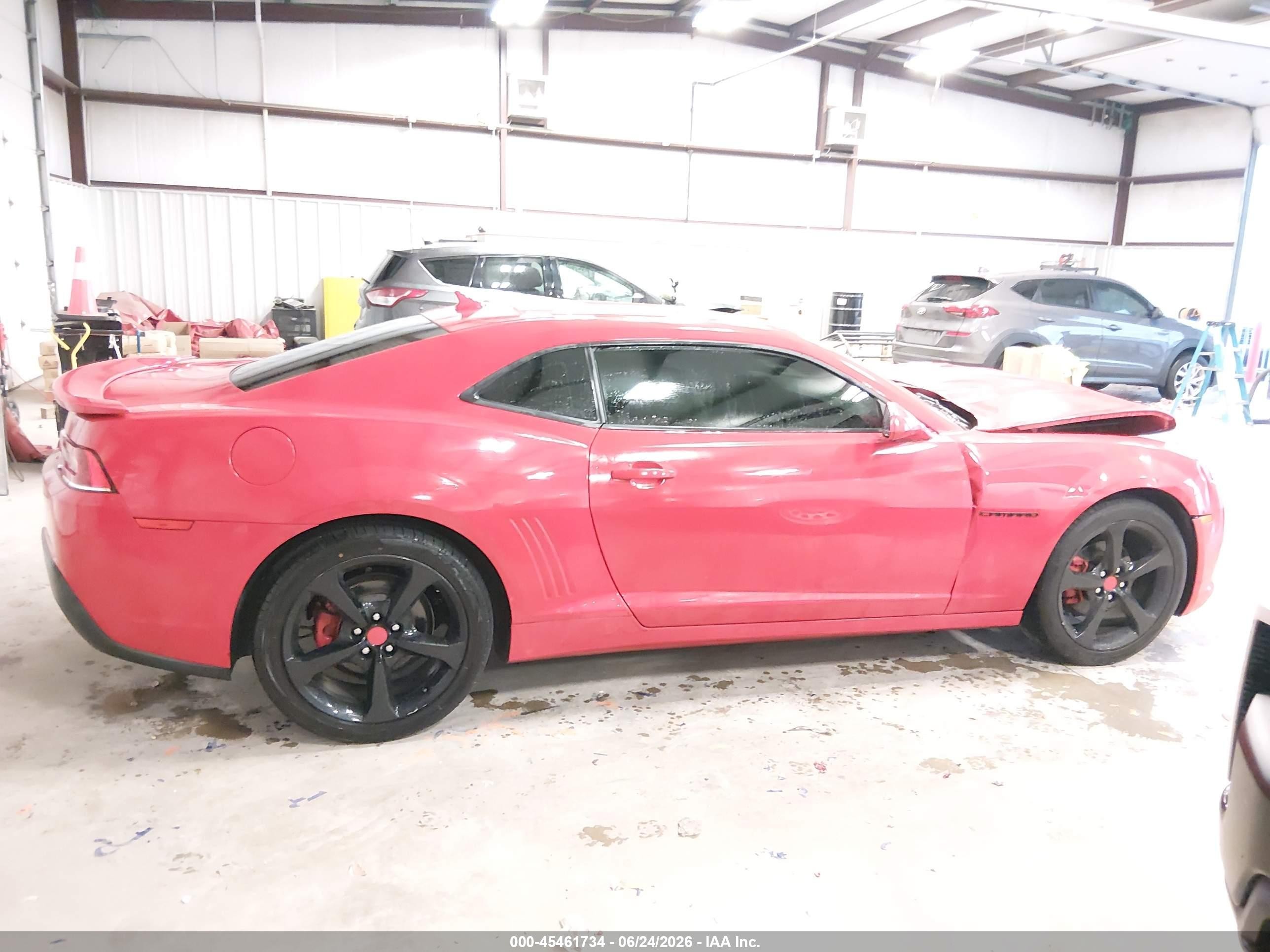 2015 Chevrolet Camaro 1lt Red vin: 2G1FD1E34F9182235