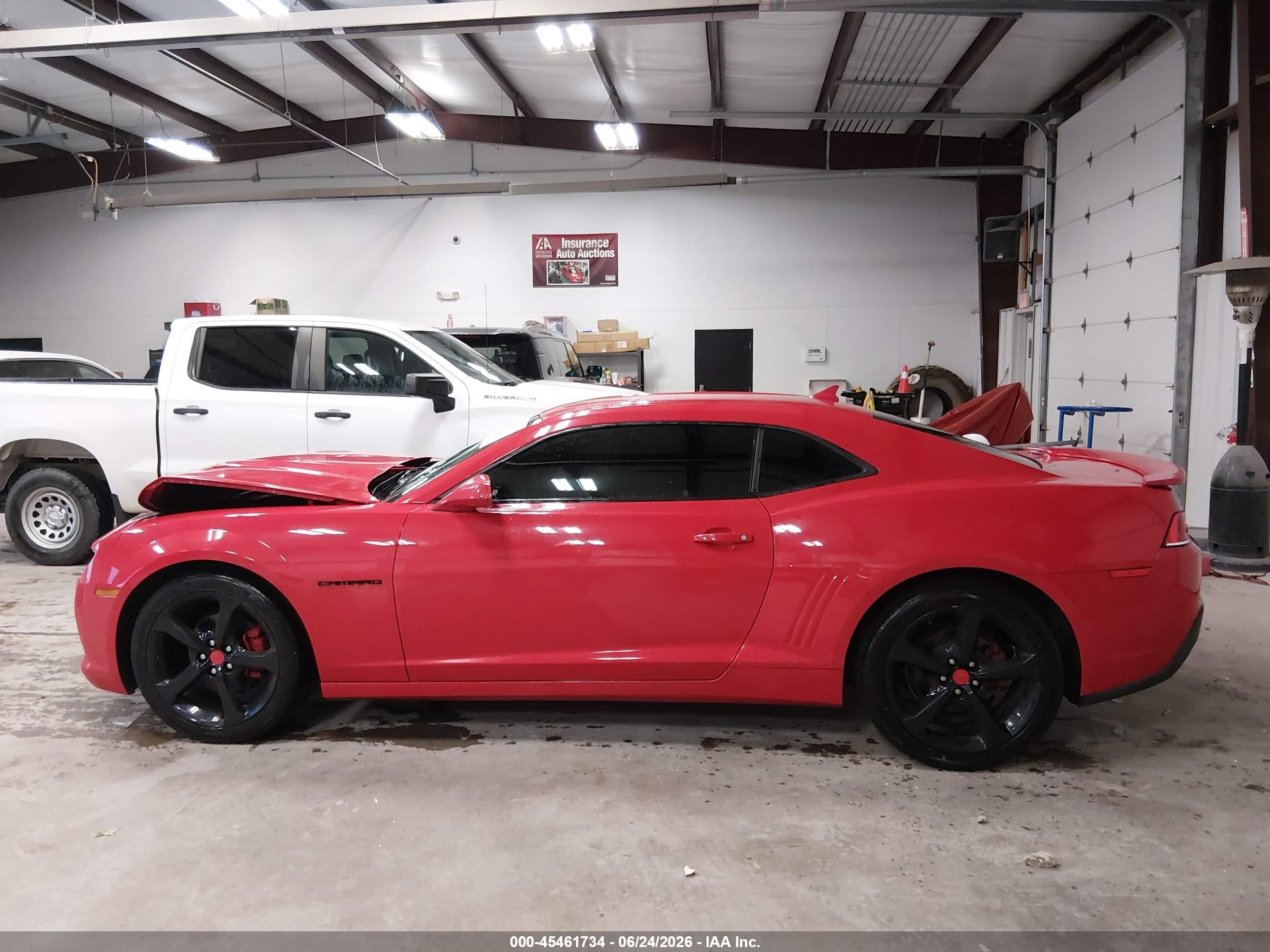2015 Chevrolet Camaro 1lt Red vin: 2G1FD1E34F9182235
