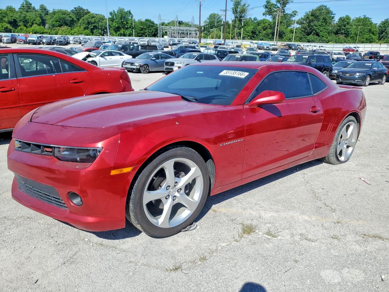 2015 Chevrolet Camaro Lt Red vin: 2G1FD1E34F9213970