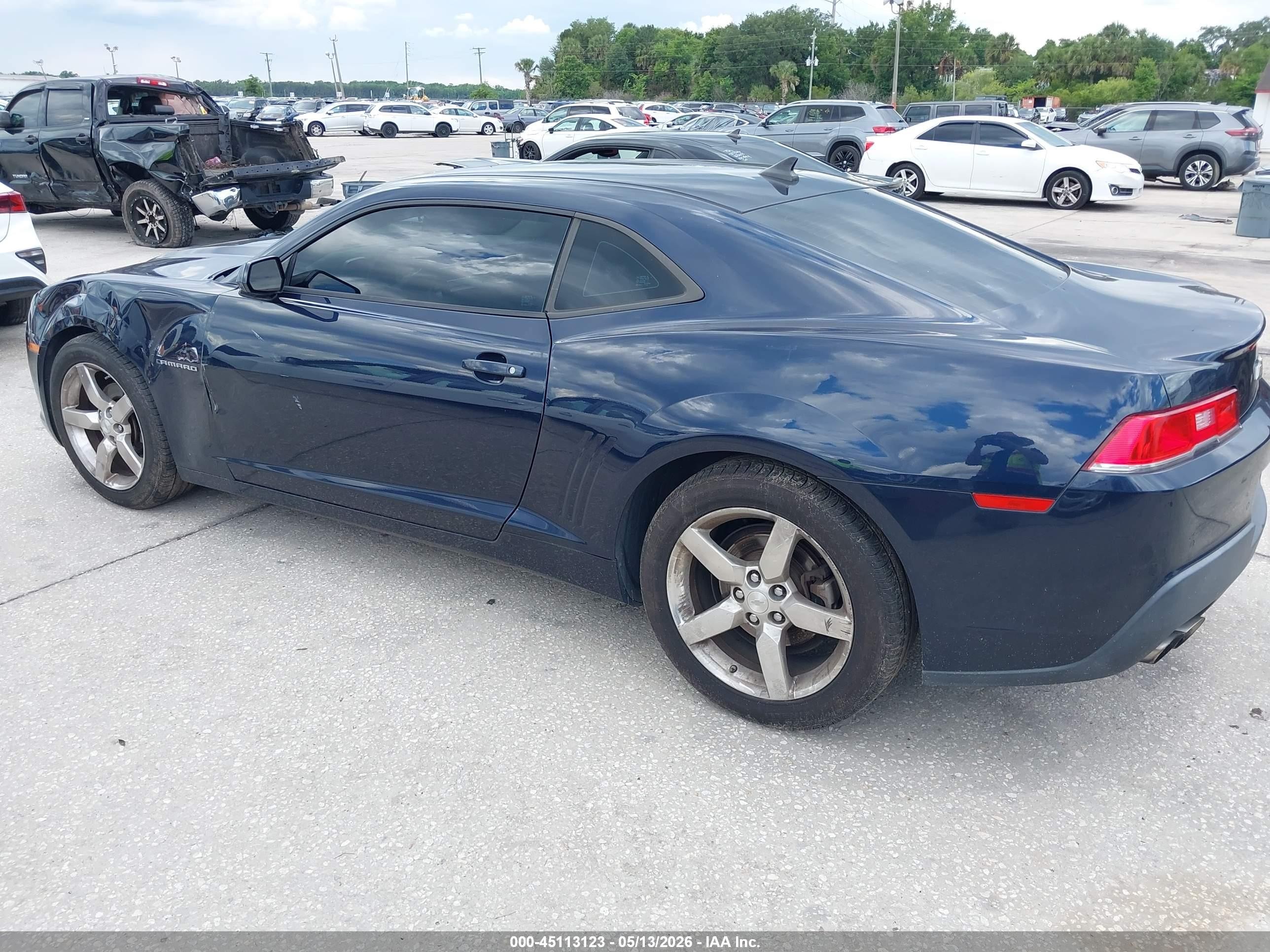 2015 Chevrolet Camaro 1lt Dark Blue vin: 2G1FD1E35F9233080