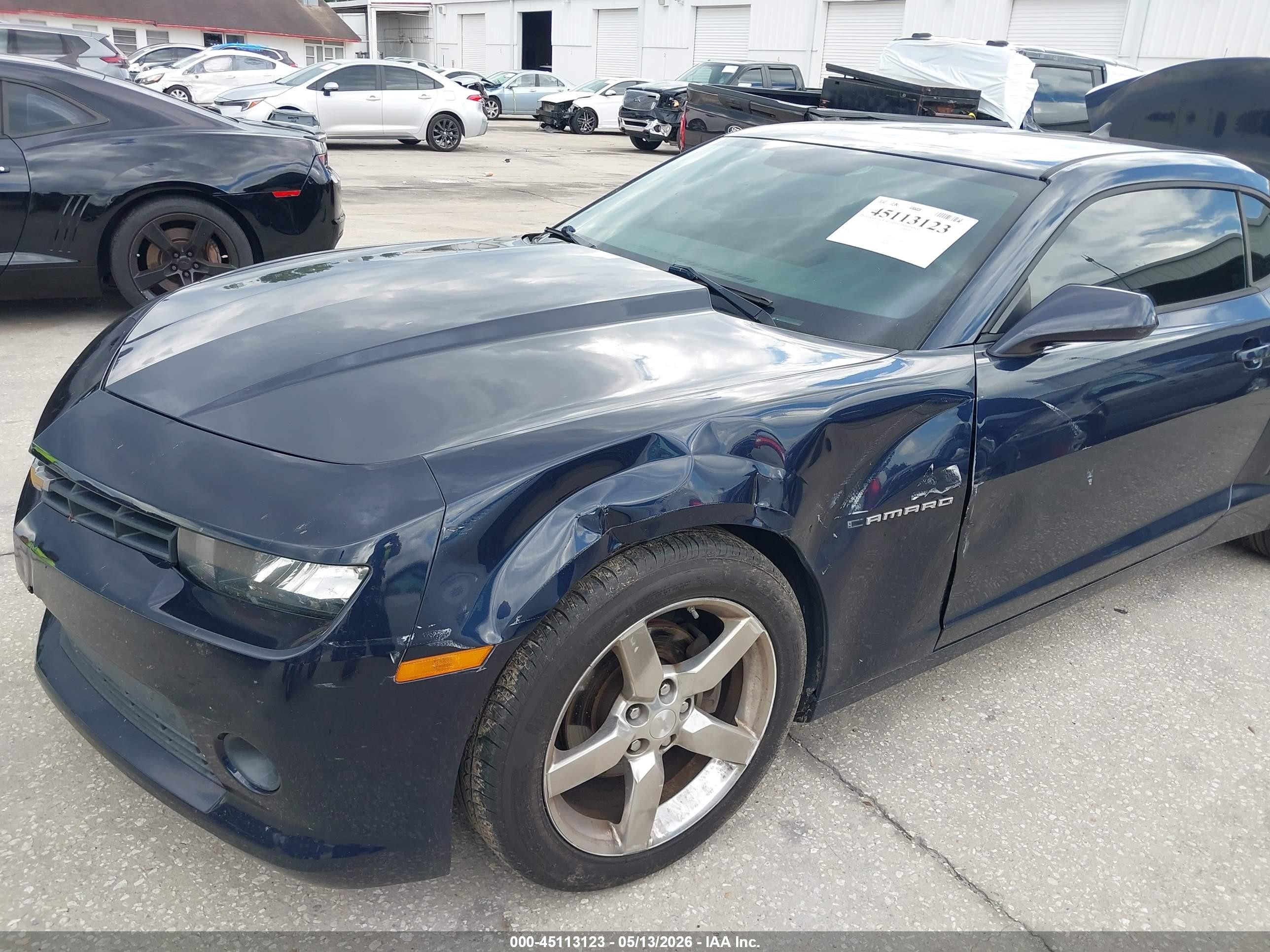 2015 Chevrolet Camaro 1lt Dark Blue vin: 2G1FD1E35F9233080