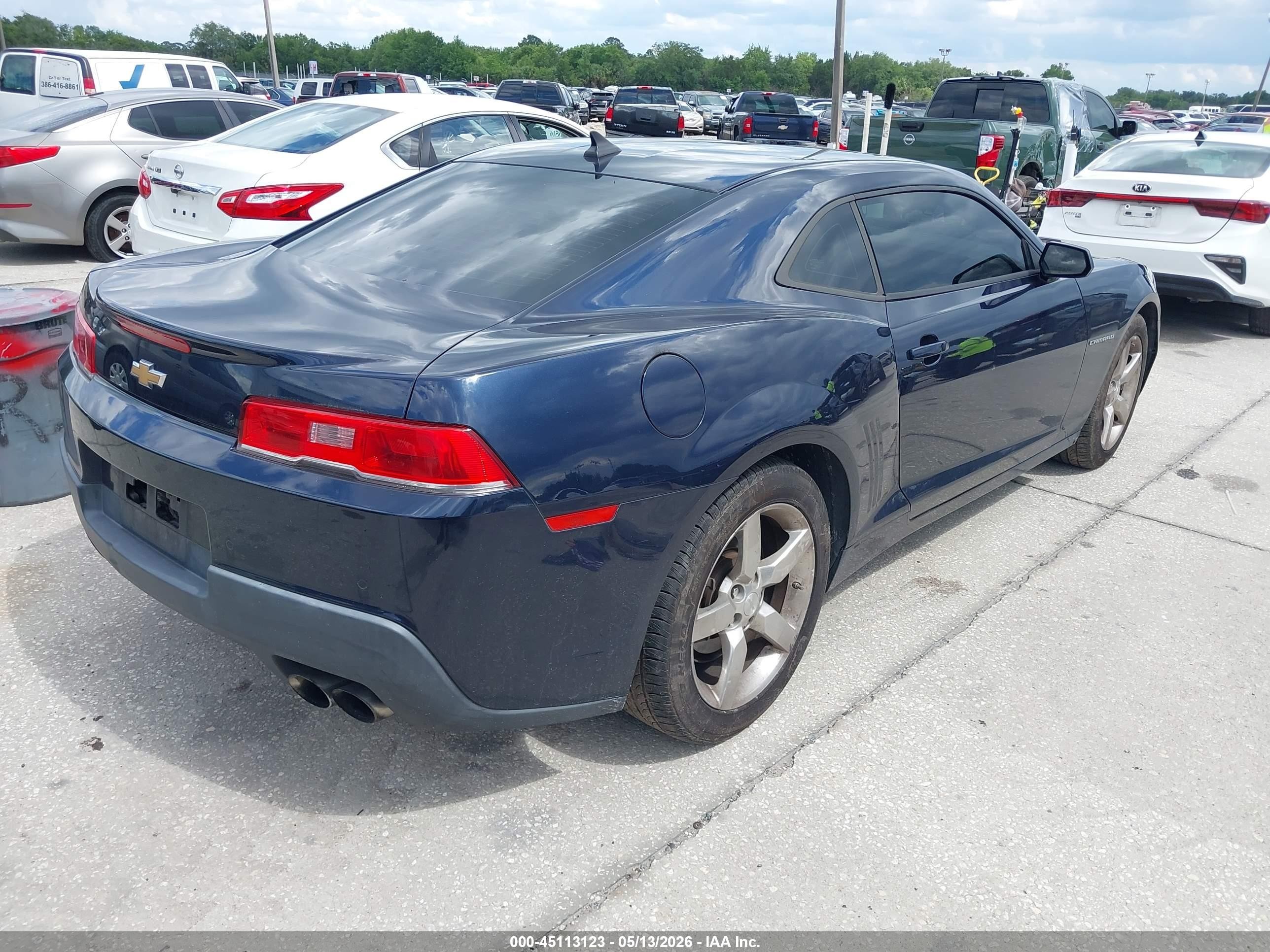 2015 Chevrolet Camaro 1lt Dark Blue vin: 2G1FD1E35F9233080