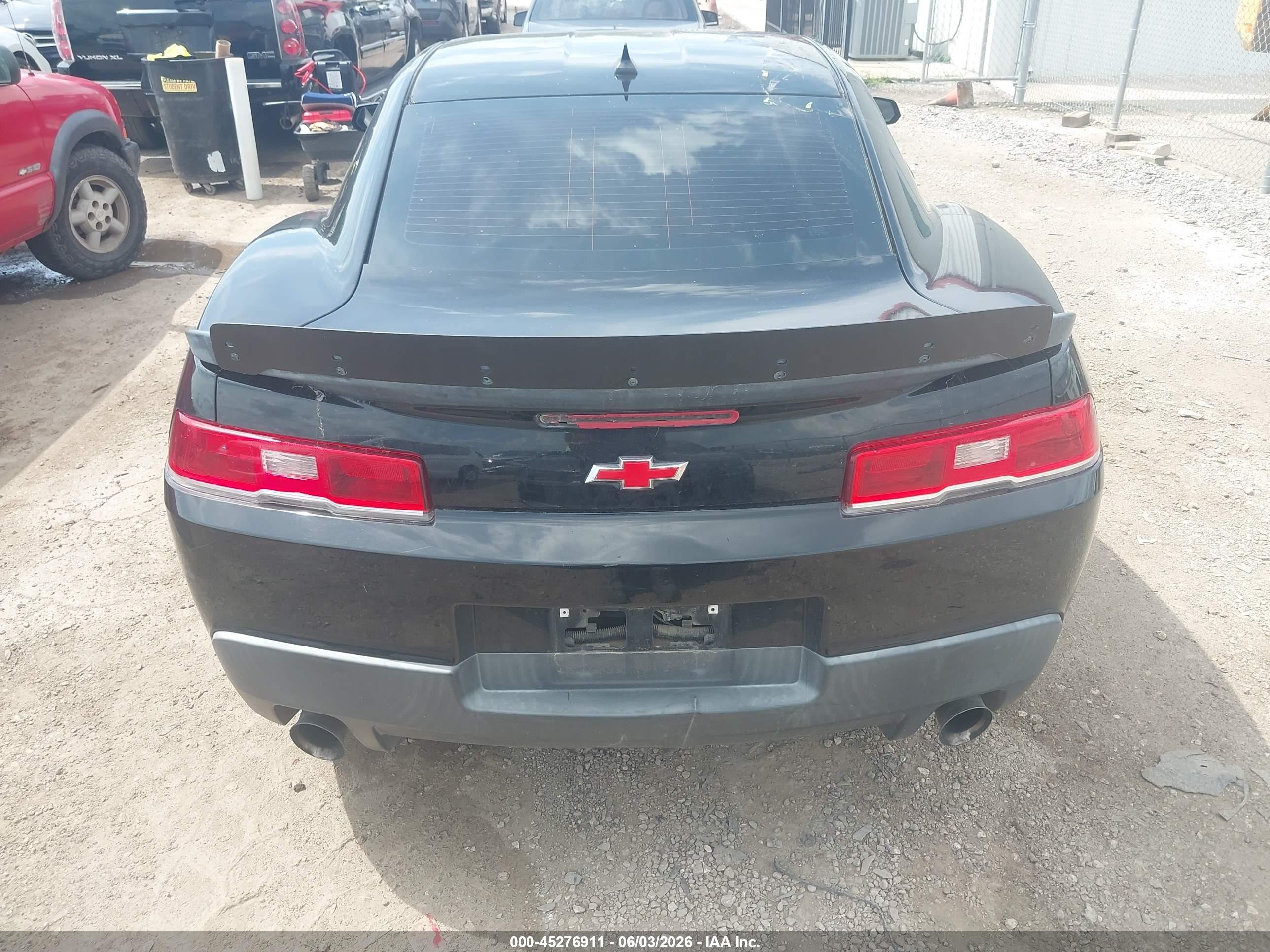 2015 Chevrolet Camaro 1lt Black vin: 2G1FD1E35F9247755